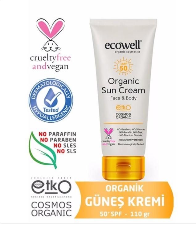 Organik Güneş Kremi Spf 50 110 gr