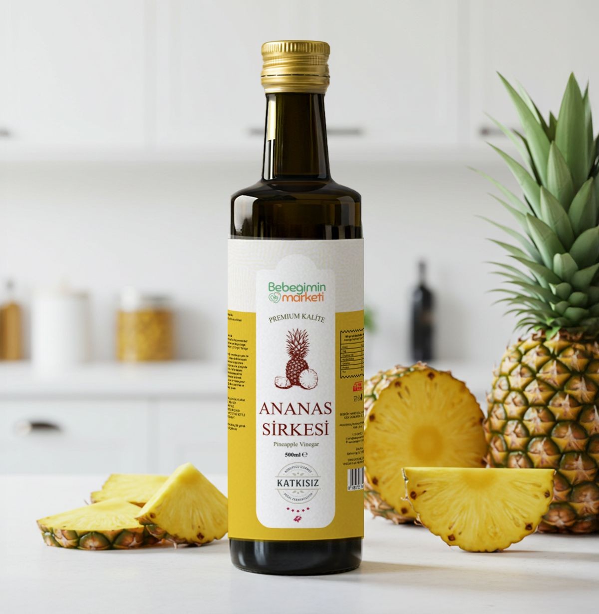 Katkısız Ananas Sirkesi 500 Ml