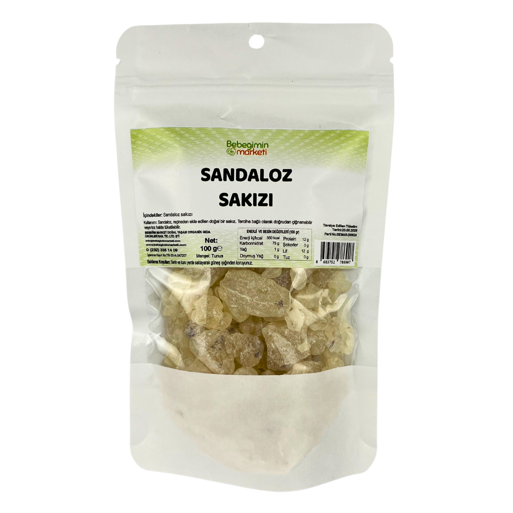 Sandaloz Sakızı 100 Gr