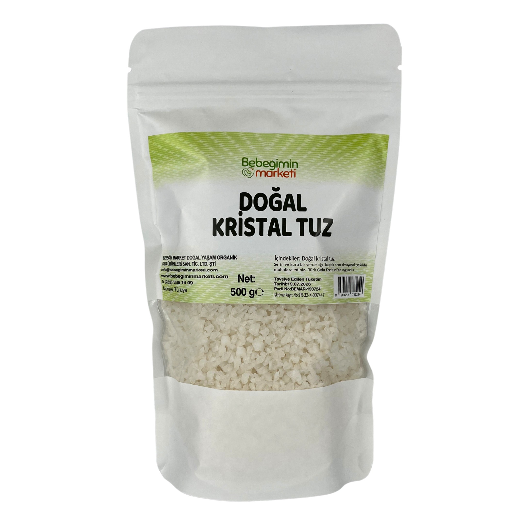 Doğal Kristal Tuz 500 Gr.