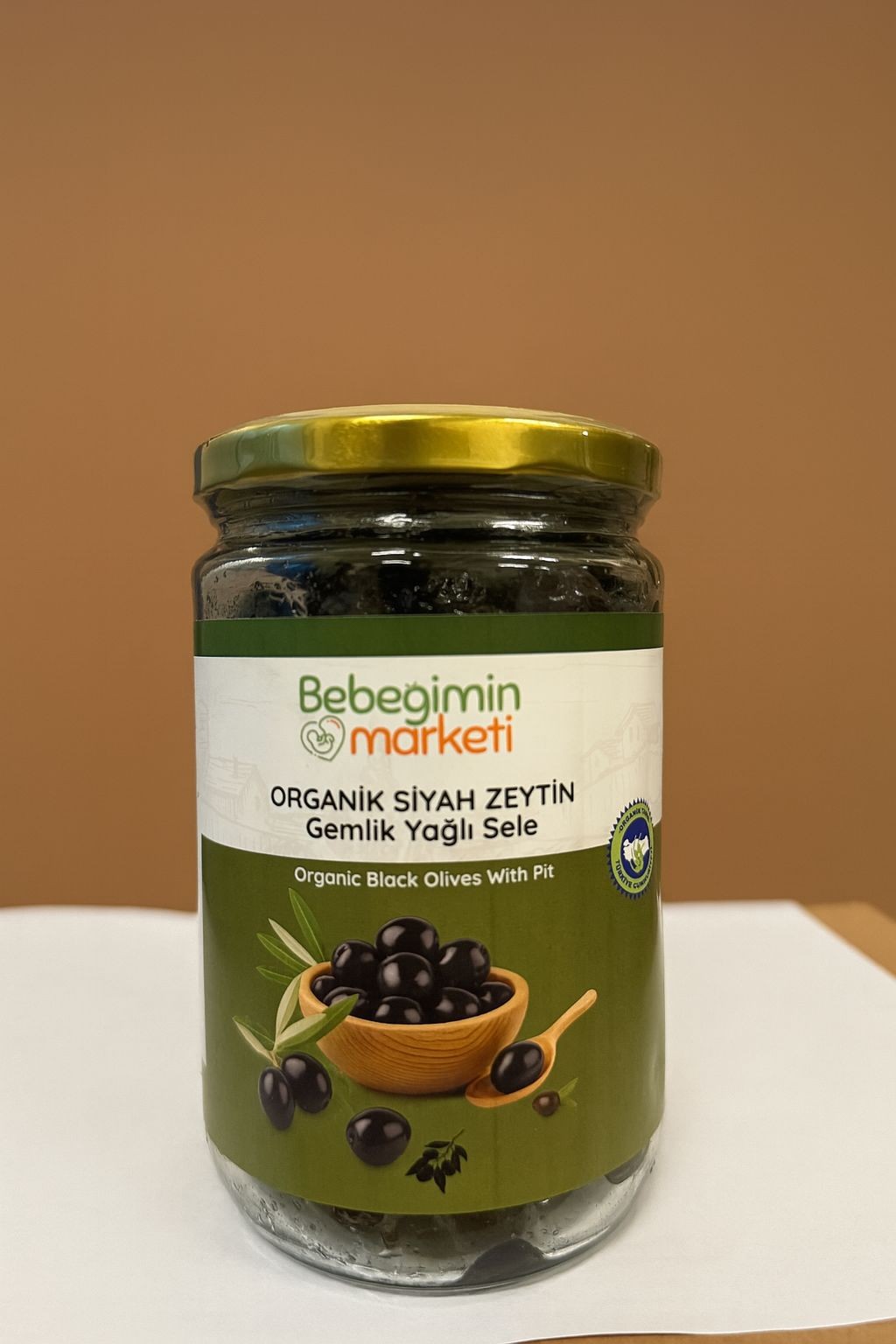 Organik Siyah Sele Zeytin 390 Gr