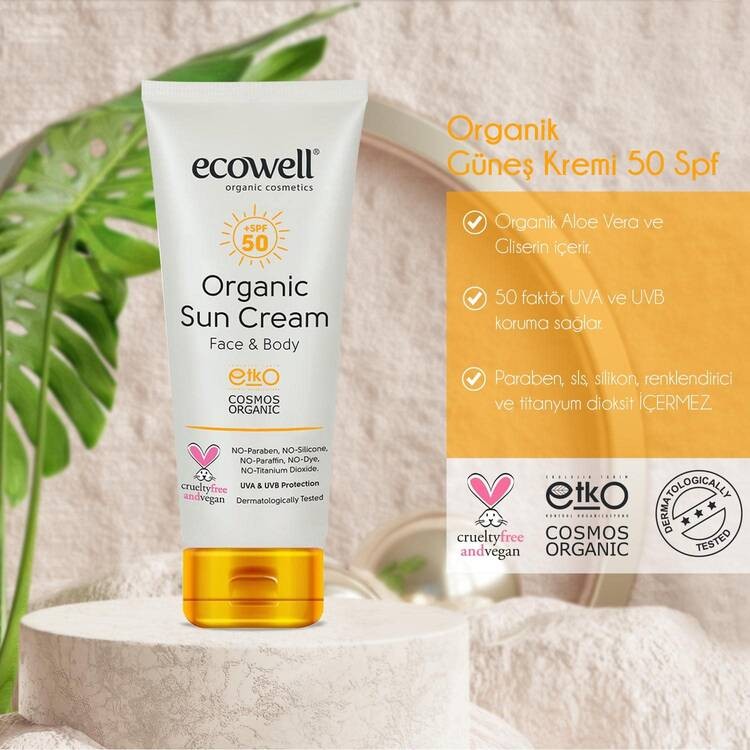 Organik Güneş Kremi Spf 50 110 gr