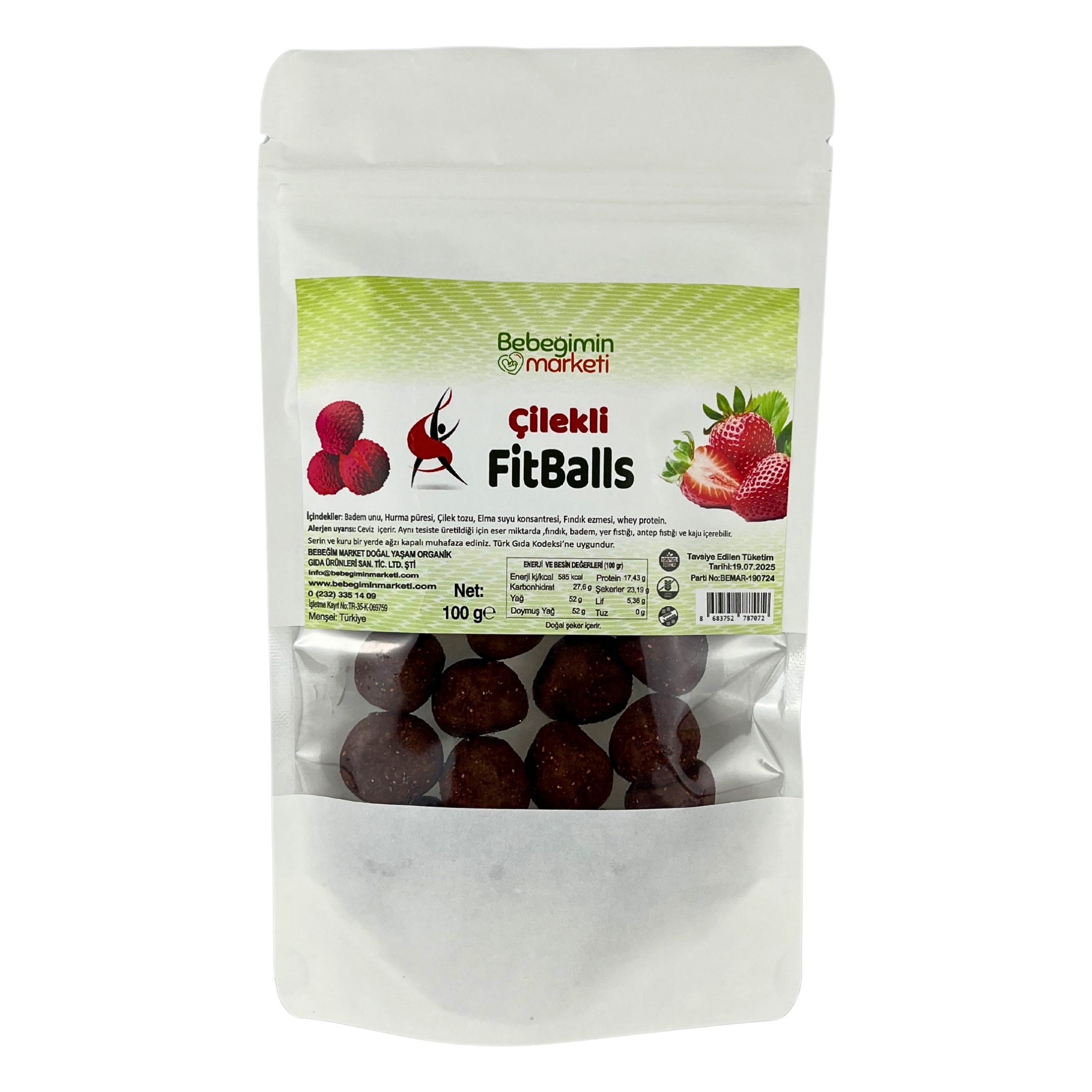 Çilekli Fitball 100 Gr