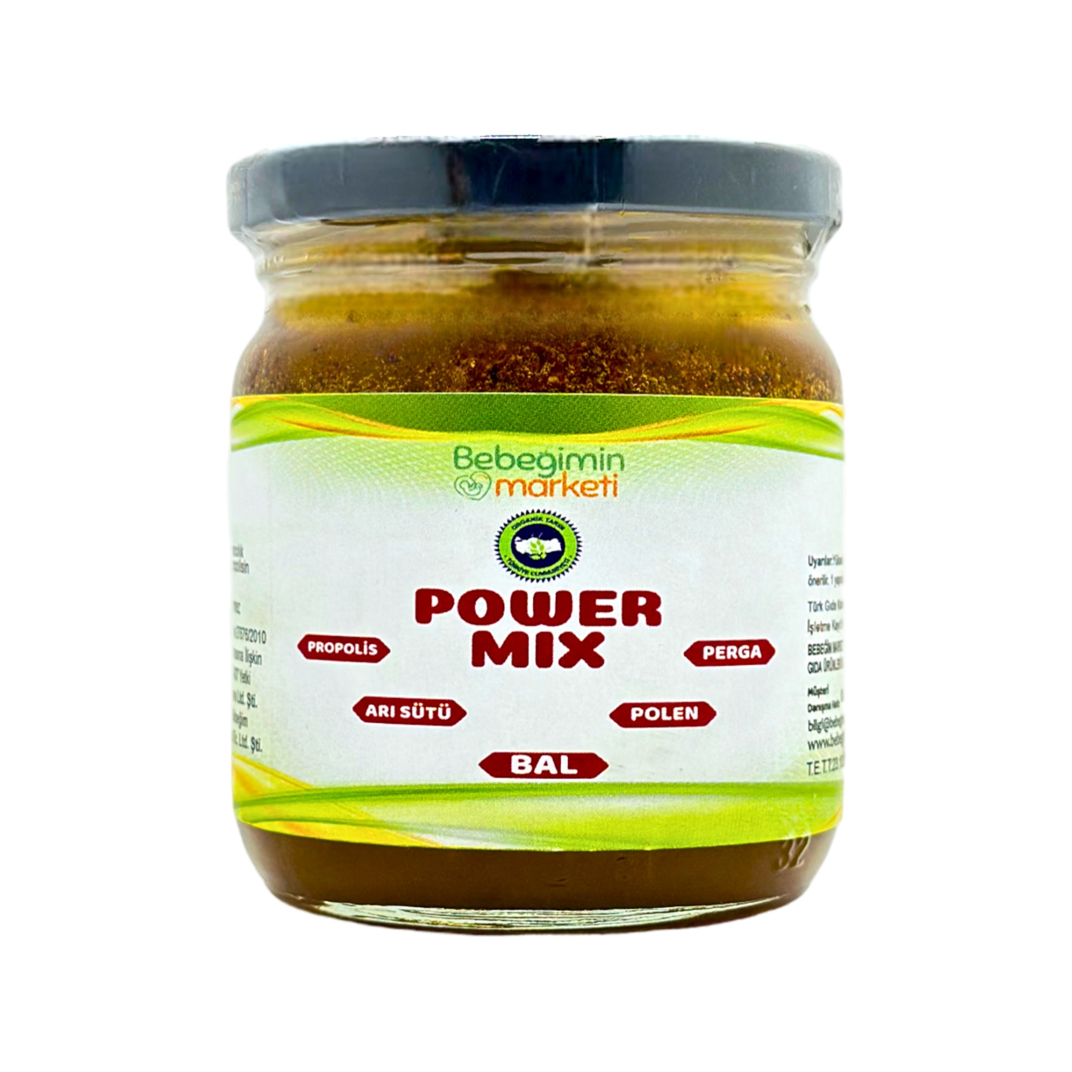 Power Mix 5'li  Güçlü Karışım   (Bal+propolis+arı sütü+polen+arı ekmeği)