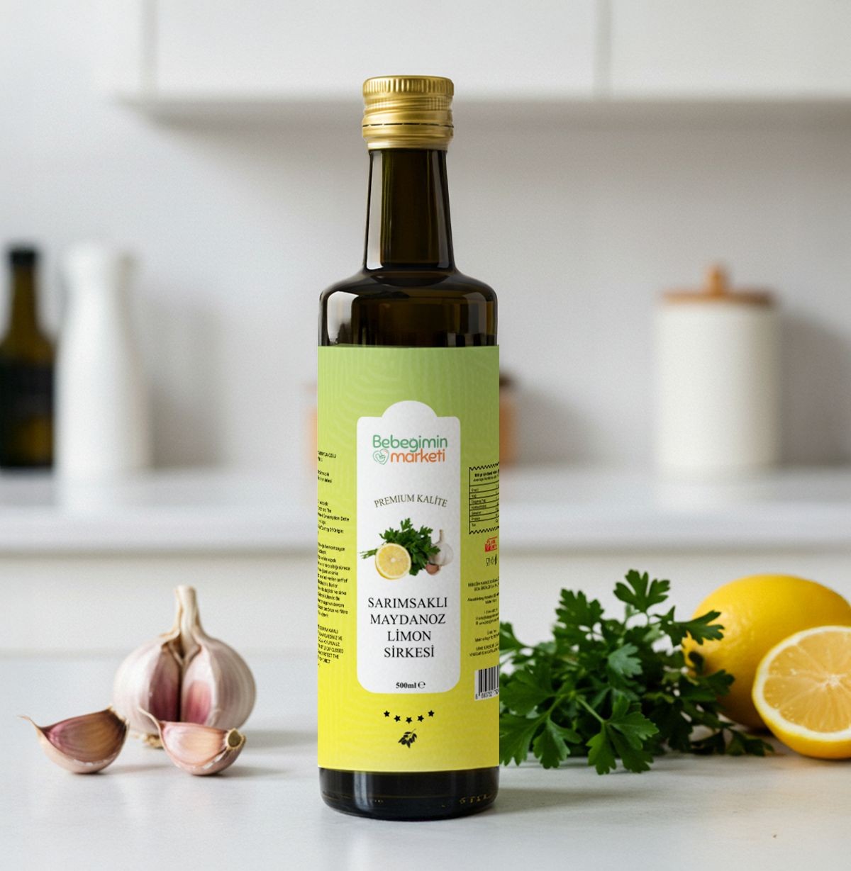 SARIMSAKLI MAYDANOZ LİMON SİRKESİ 500 ML