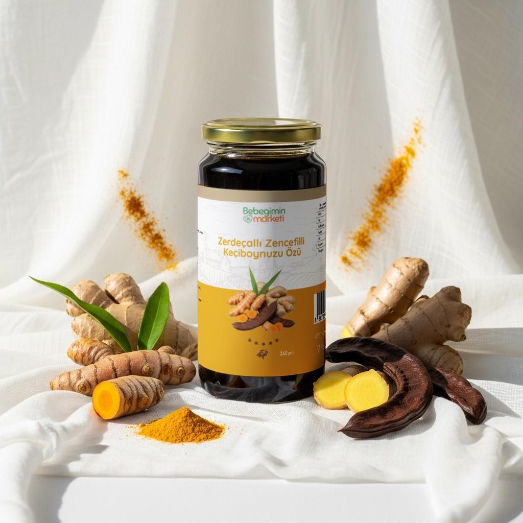 ZENCEFİLLİ ZERDEÇALLI KEÇİ BOYNUZU ÖZÜ 300 GR