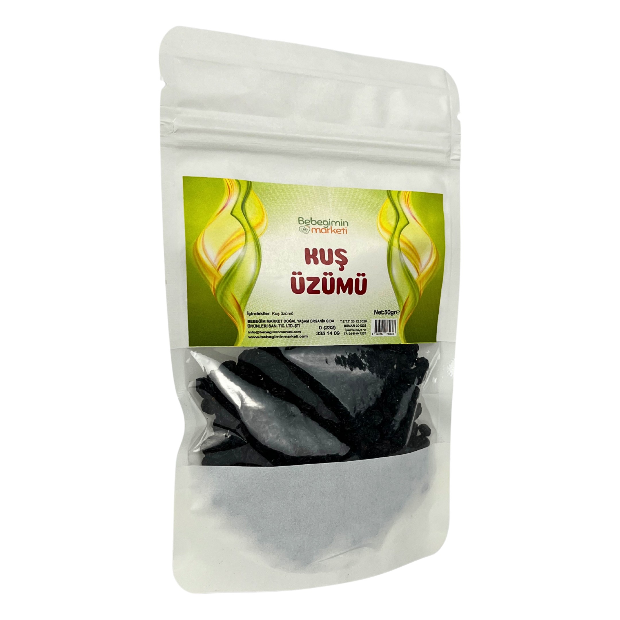 Organik Kuş Üzümü 50 Gr.