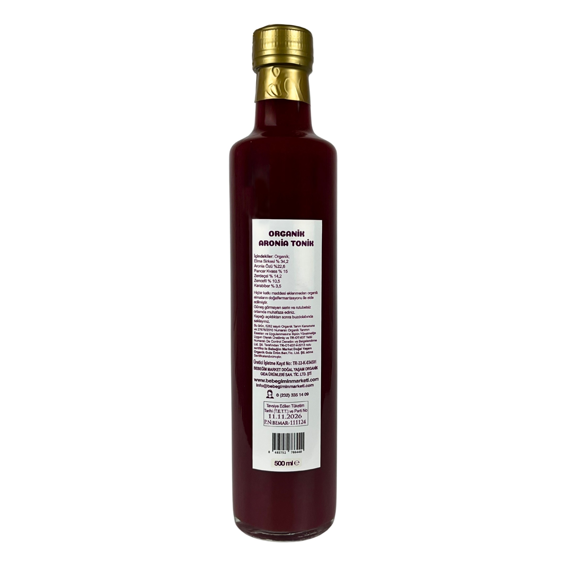 Organik Aronya Tonik 500 ml