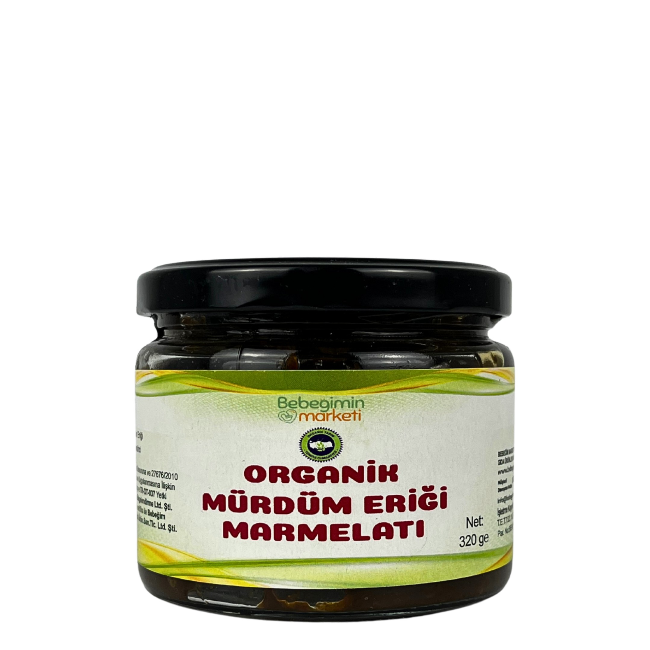 Organik Mürdüm Eriği Marmelatı 320 Gr
