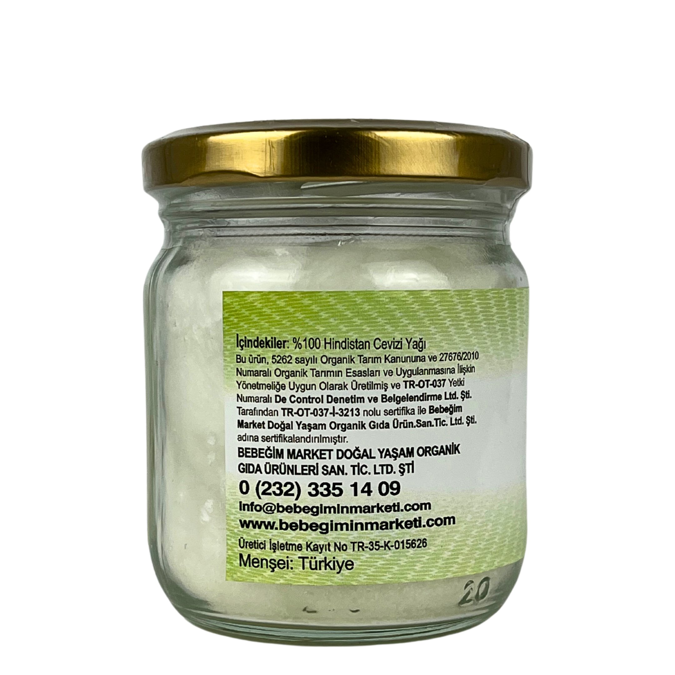 Organik Hindistan Cevizi Yağı 150 ml