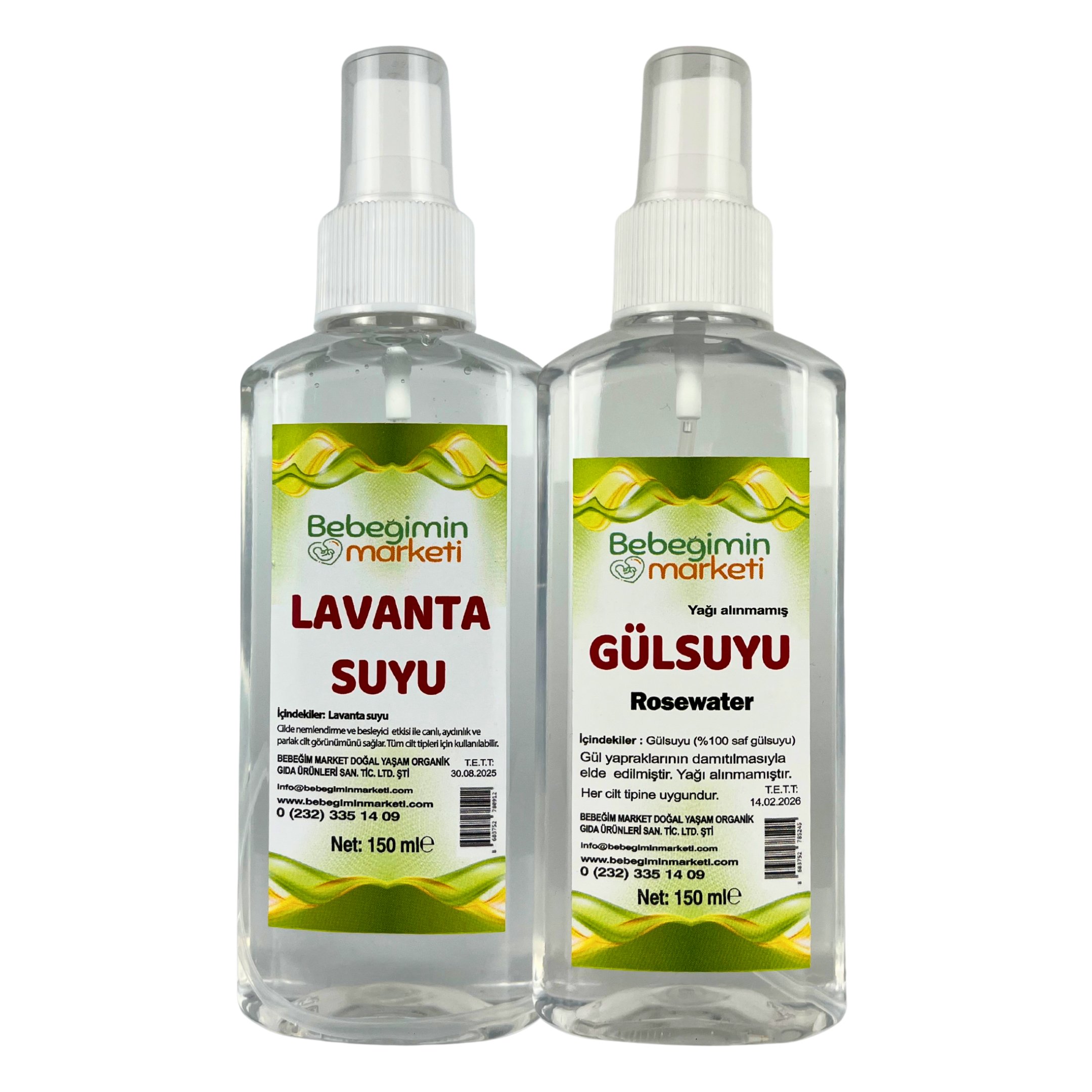 Saf Gül Suyu & Lavanta Suyu Paketi