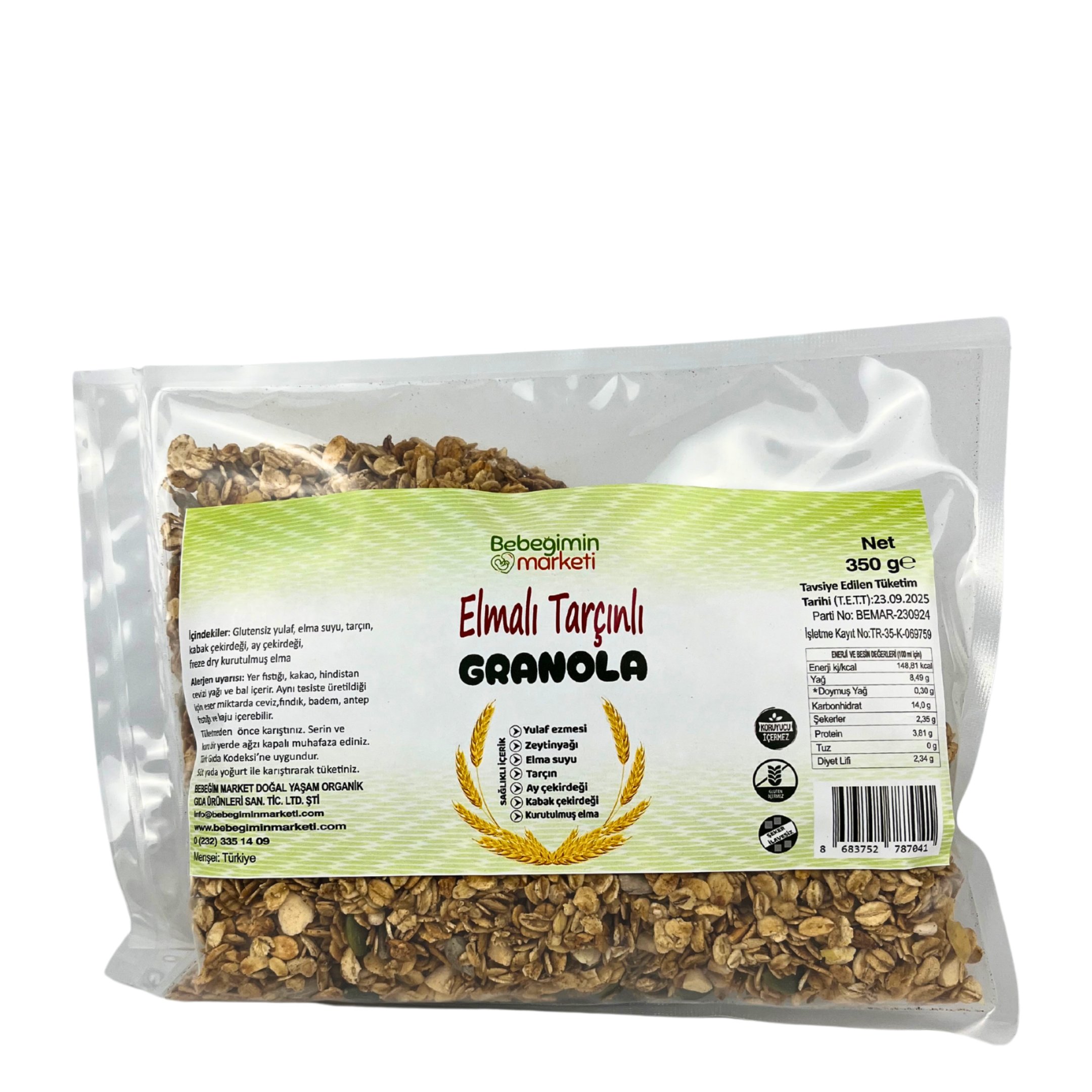 Granola Elmalı Tarçınlı 350 Gr