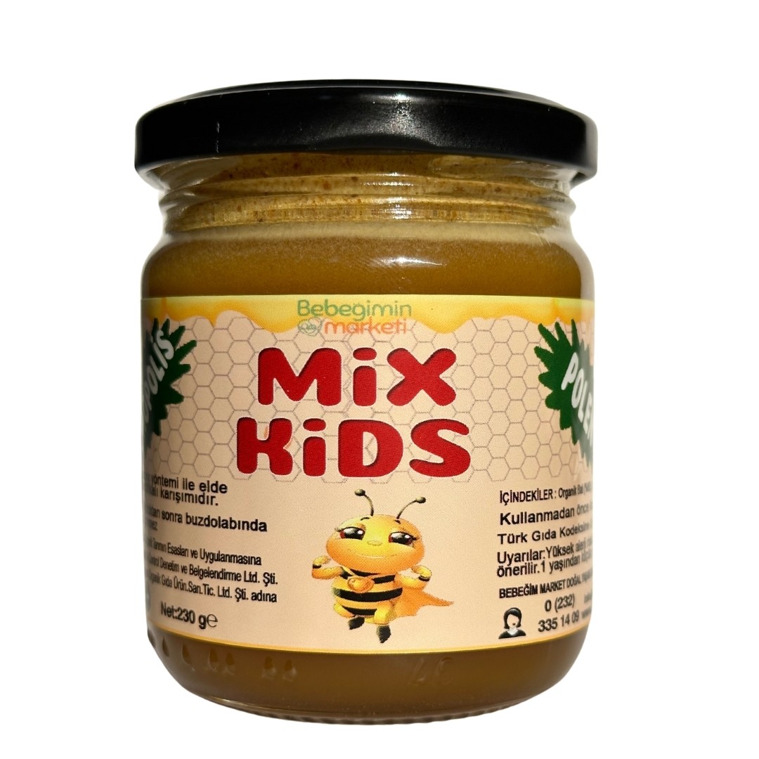 Mix Kids 220 Gr (Arı Sütü , Propolis , Polen , Bal )