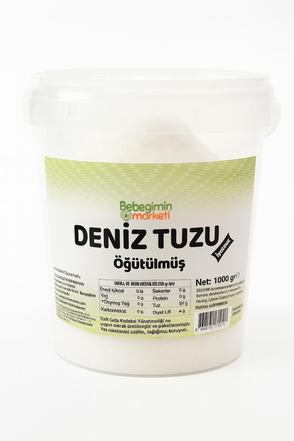 Öğütülmüş Deniz Tuzu (İyotsuz) 1 Kg