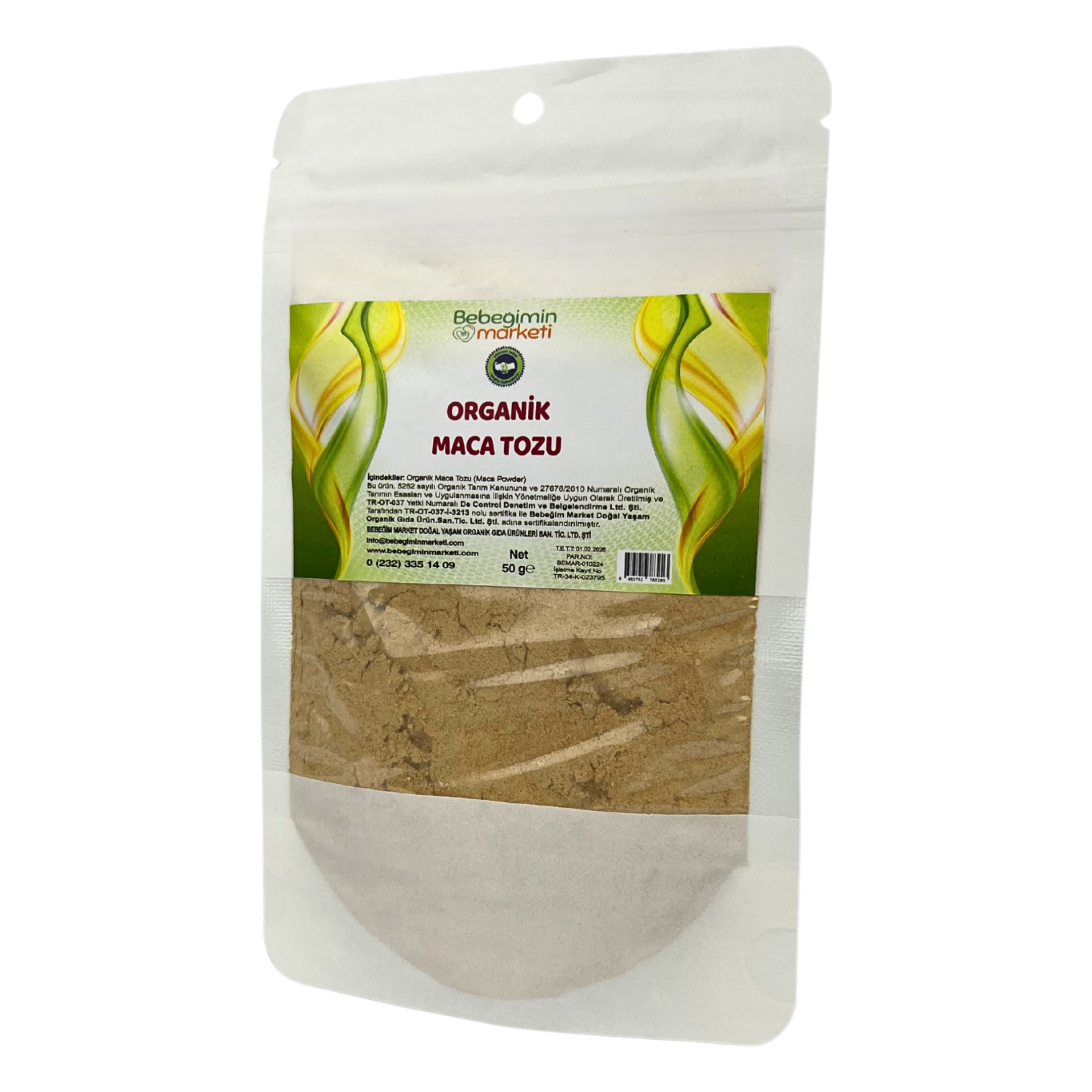 Organik Maca Powder Tozu 50 Gr