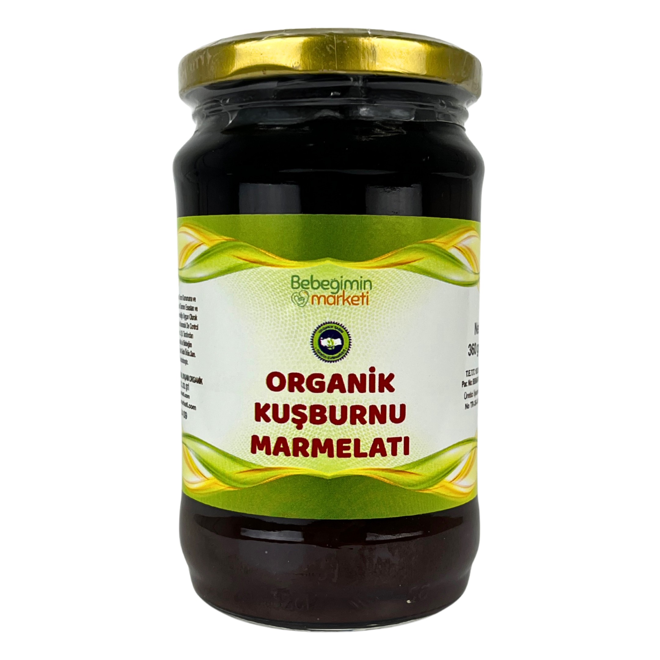 Organik Kuşburnu Marmelatı 360 Gr.