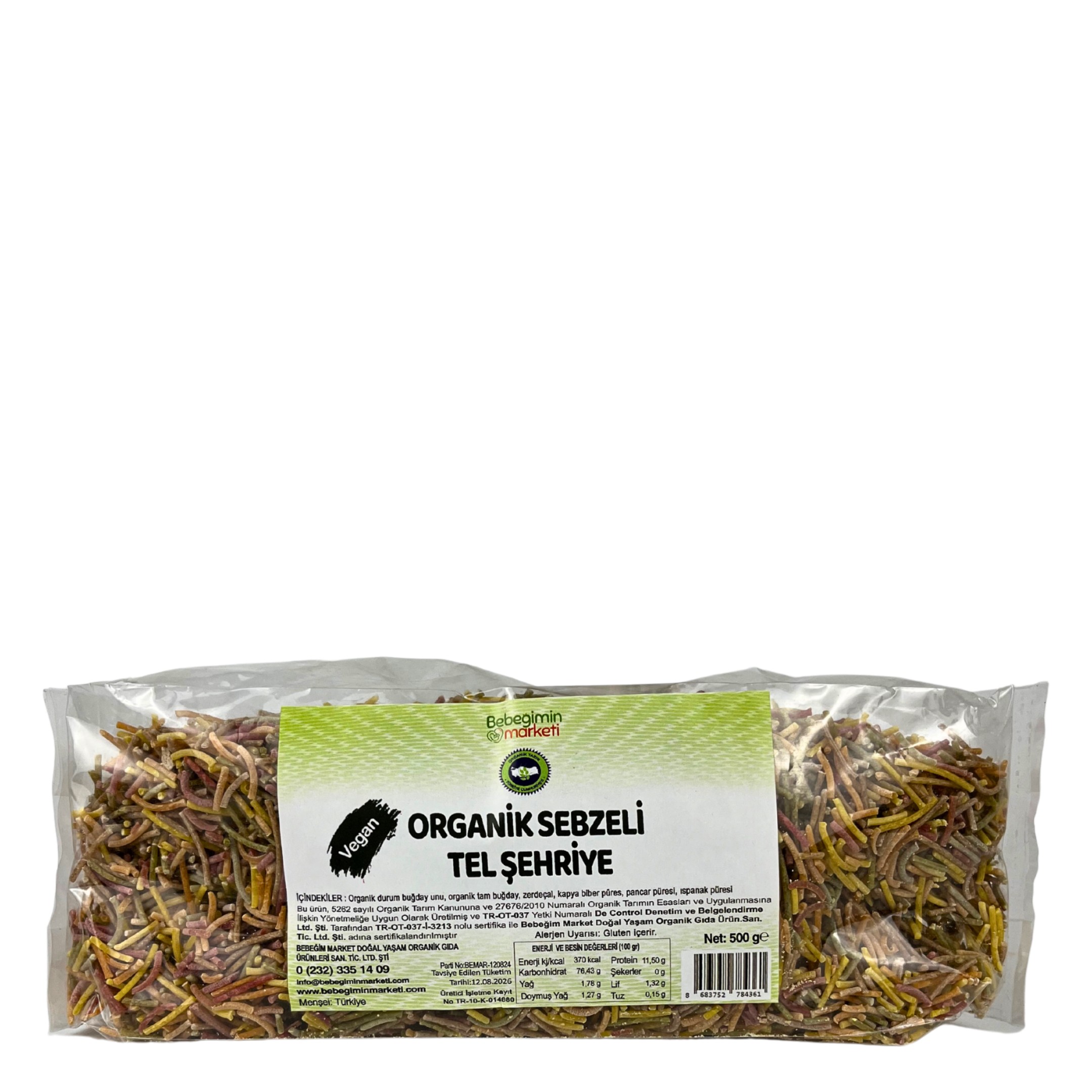 Karışık Sebzeli Tel Şehriye 500 Gr