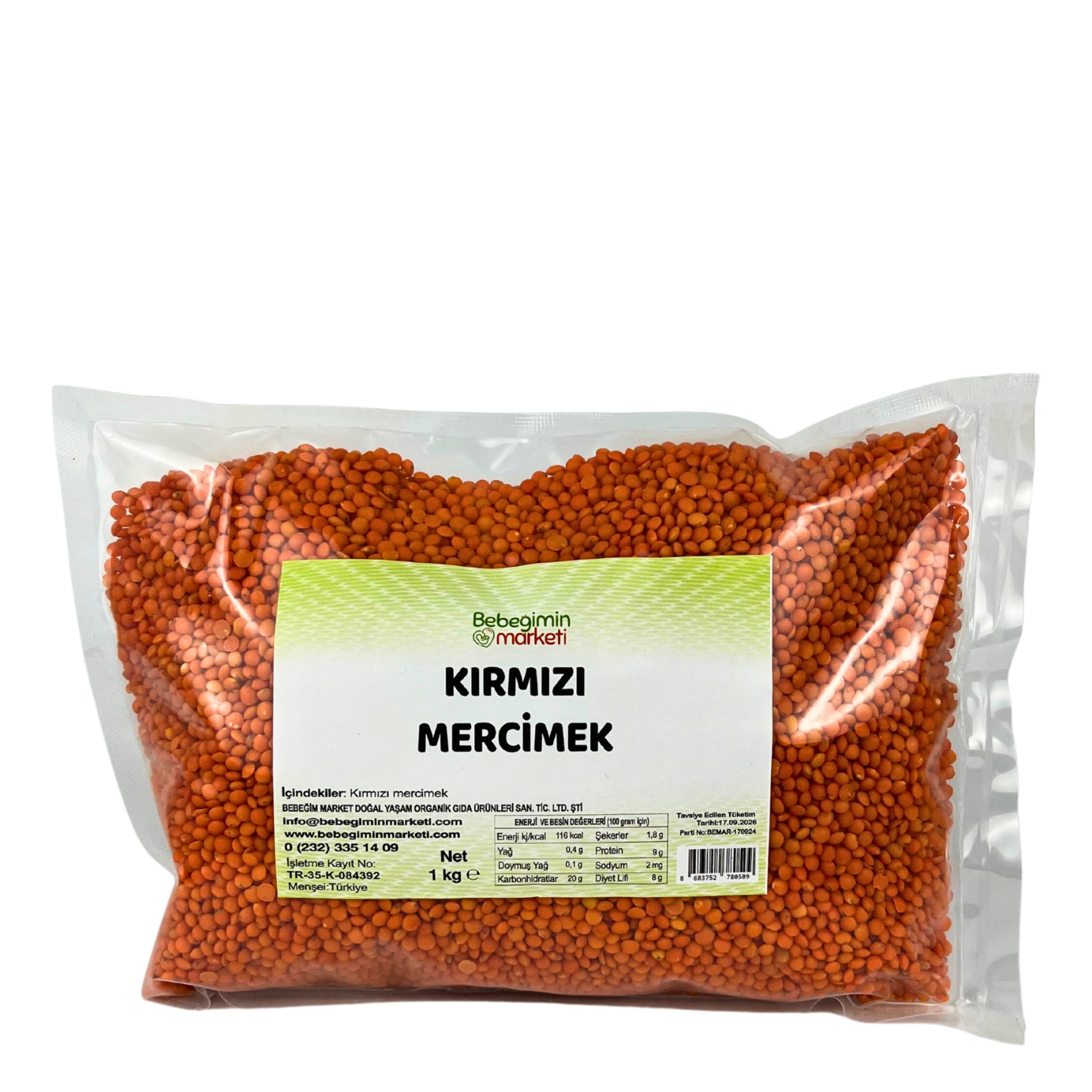 Kırmızı Yaprak Mercimek 1KG