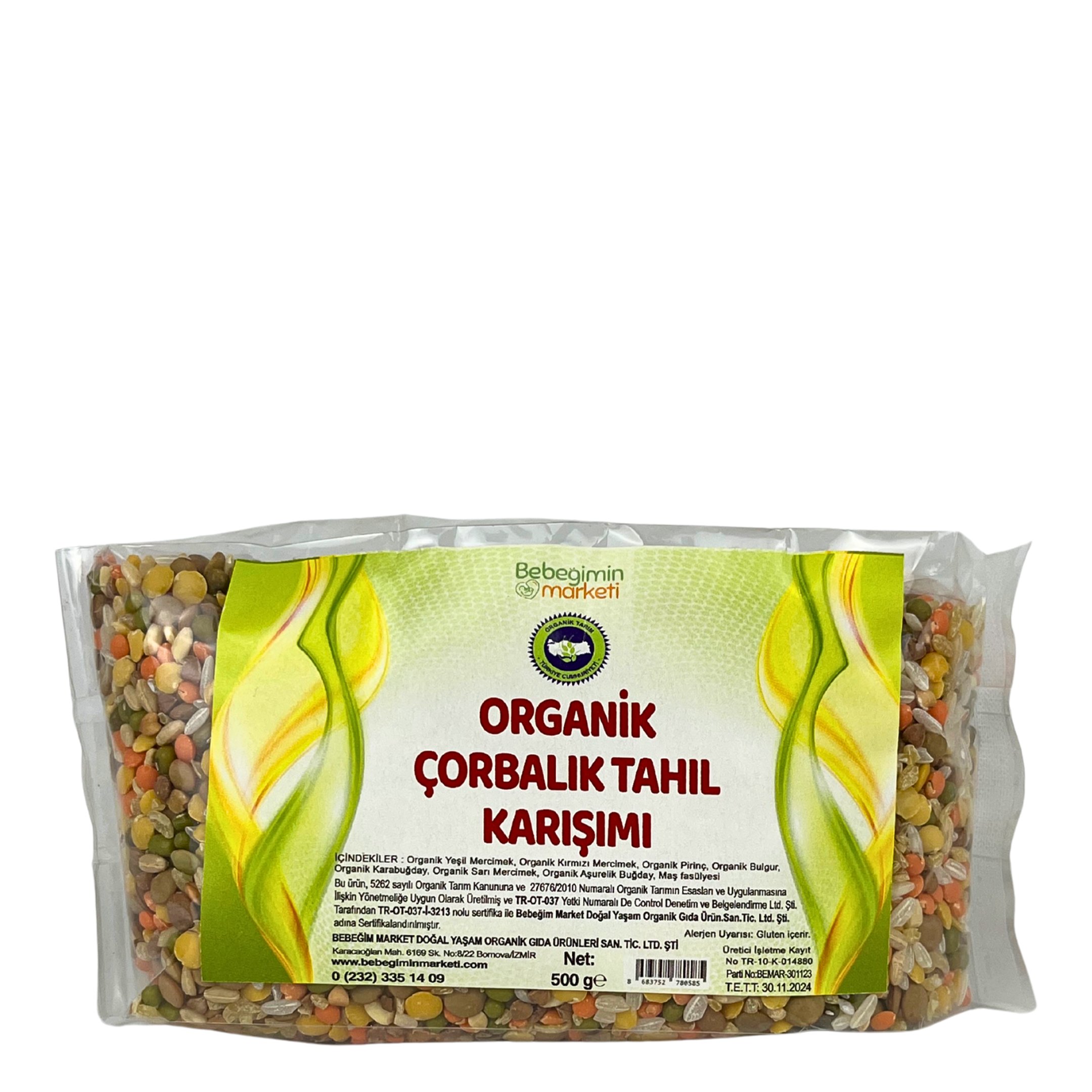 Organik Çorbalık Tahıl Karışımı 500 Gr