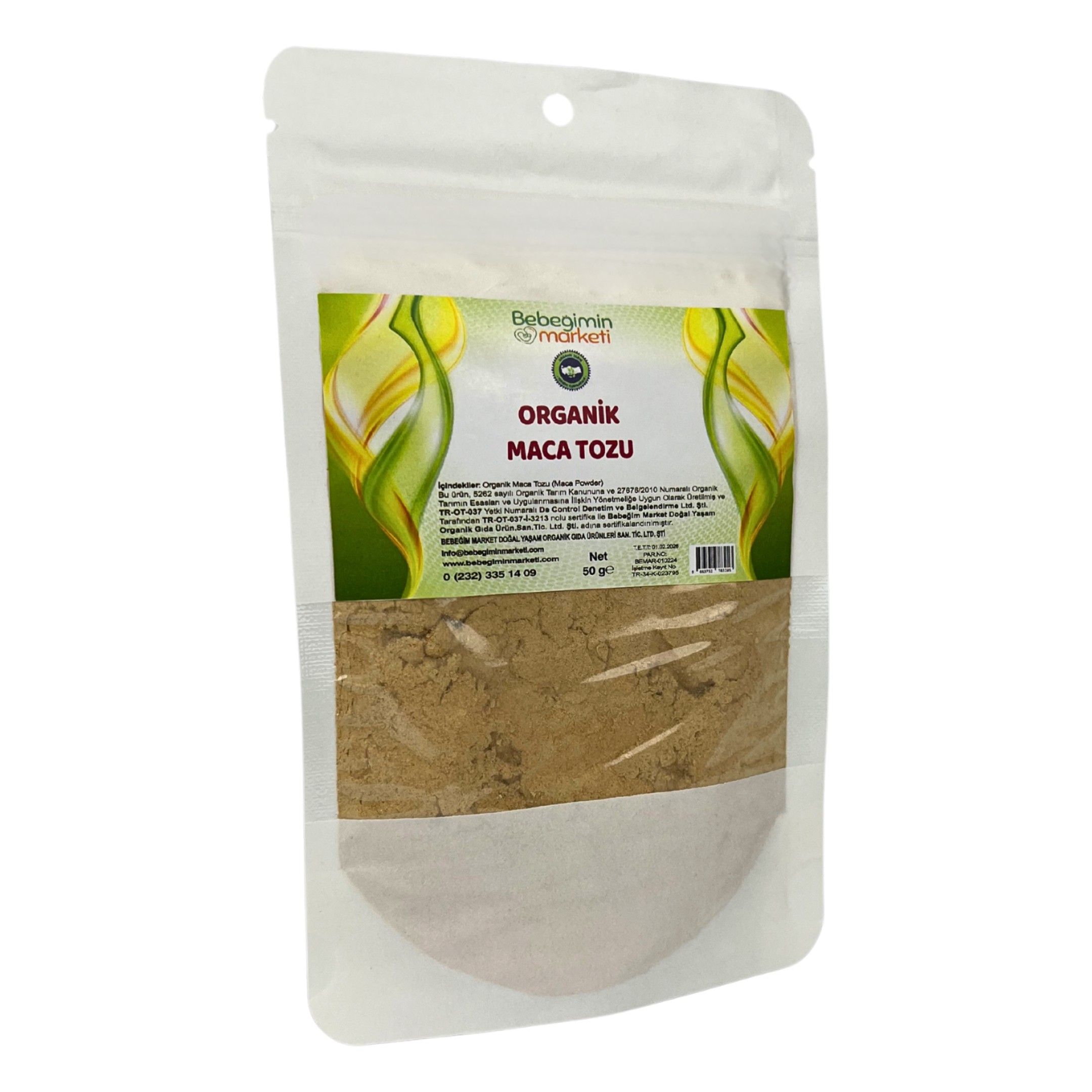 Organik Maca Powder Tozu 50 Gr