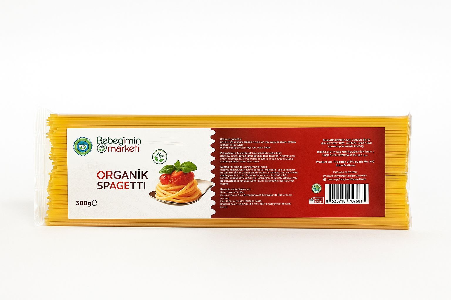Organik Spagetti 300 Gr