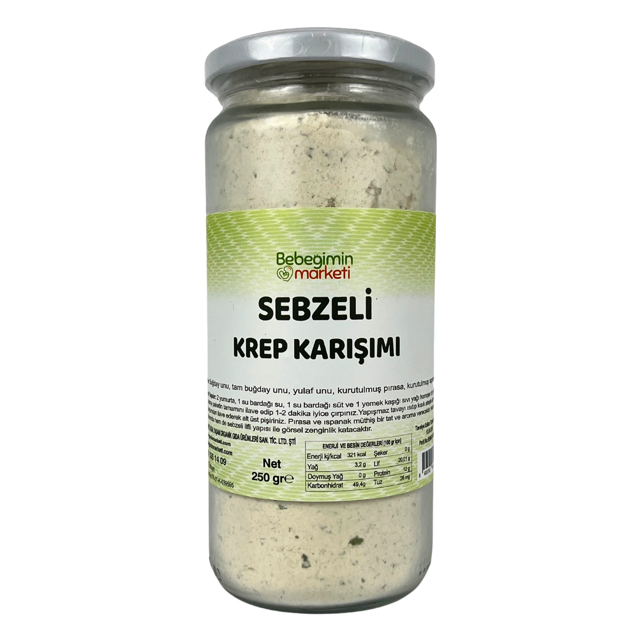 Sebzeli  Krep Karışımı 250 Gr.