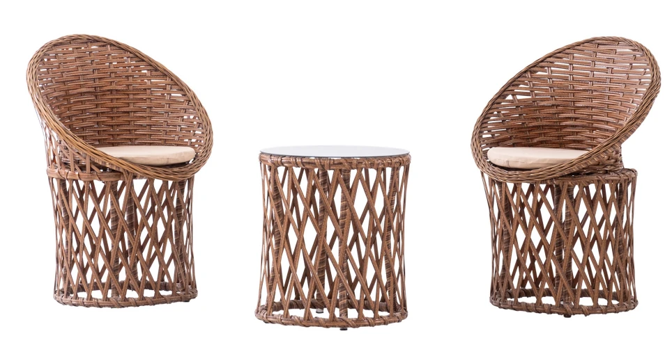 LALE AÇIK KAHVE OTURMA SETİ