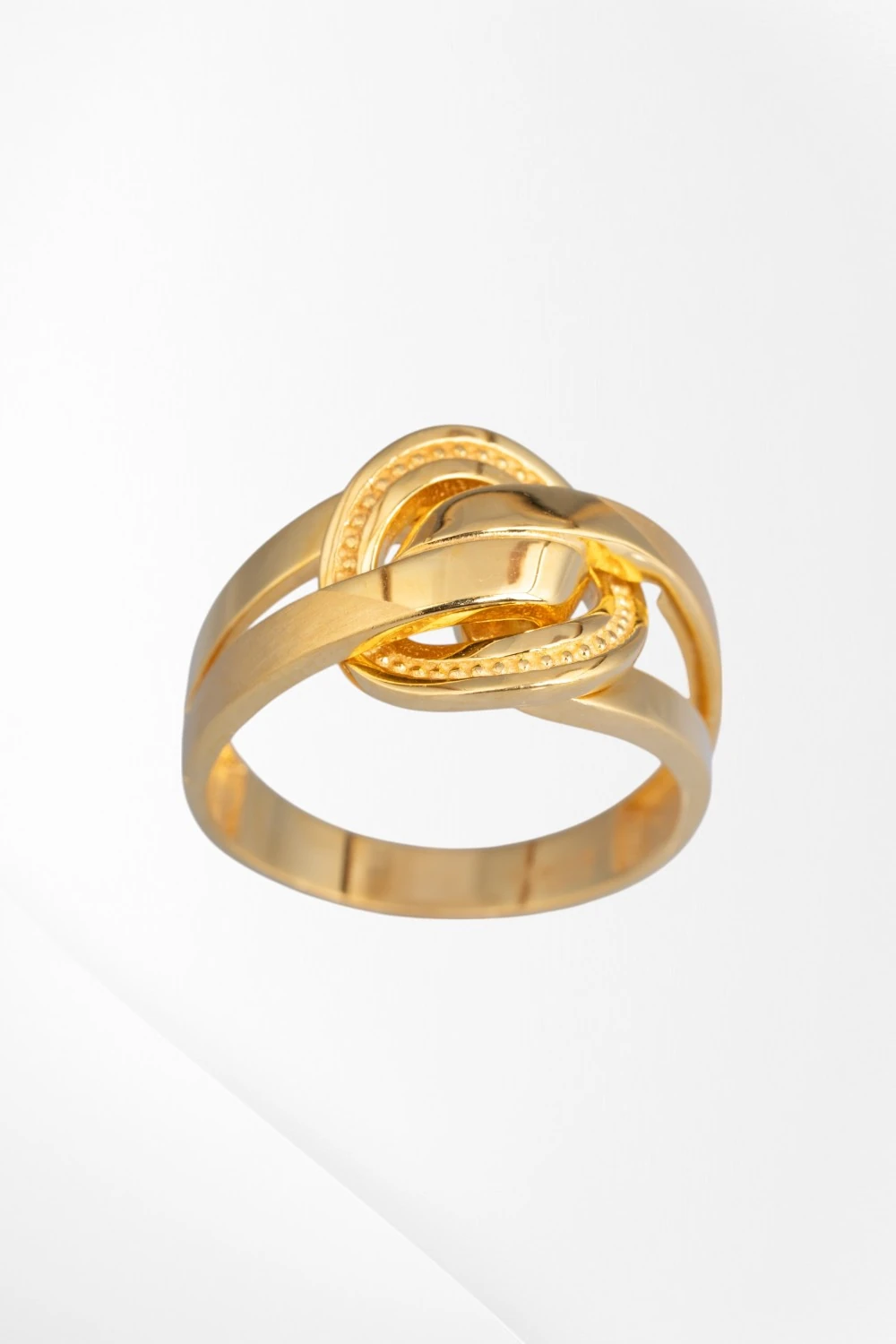 22 Ayar Altın Düğümlü Modern Tasarım Yüzük 5,87 GR Ürün Kodu: YZ07587