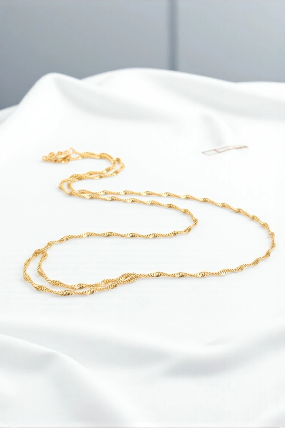 Işıltılı Dokunuş: 22 Ayar Altın Singapur Burgu Zincir 7,18 gr Ürün Kodu ZNC2933