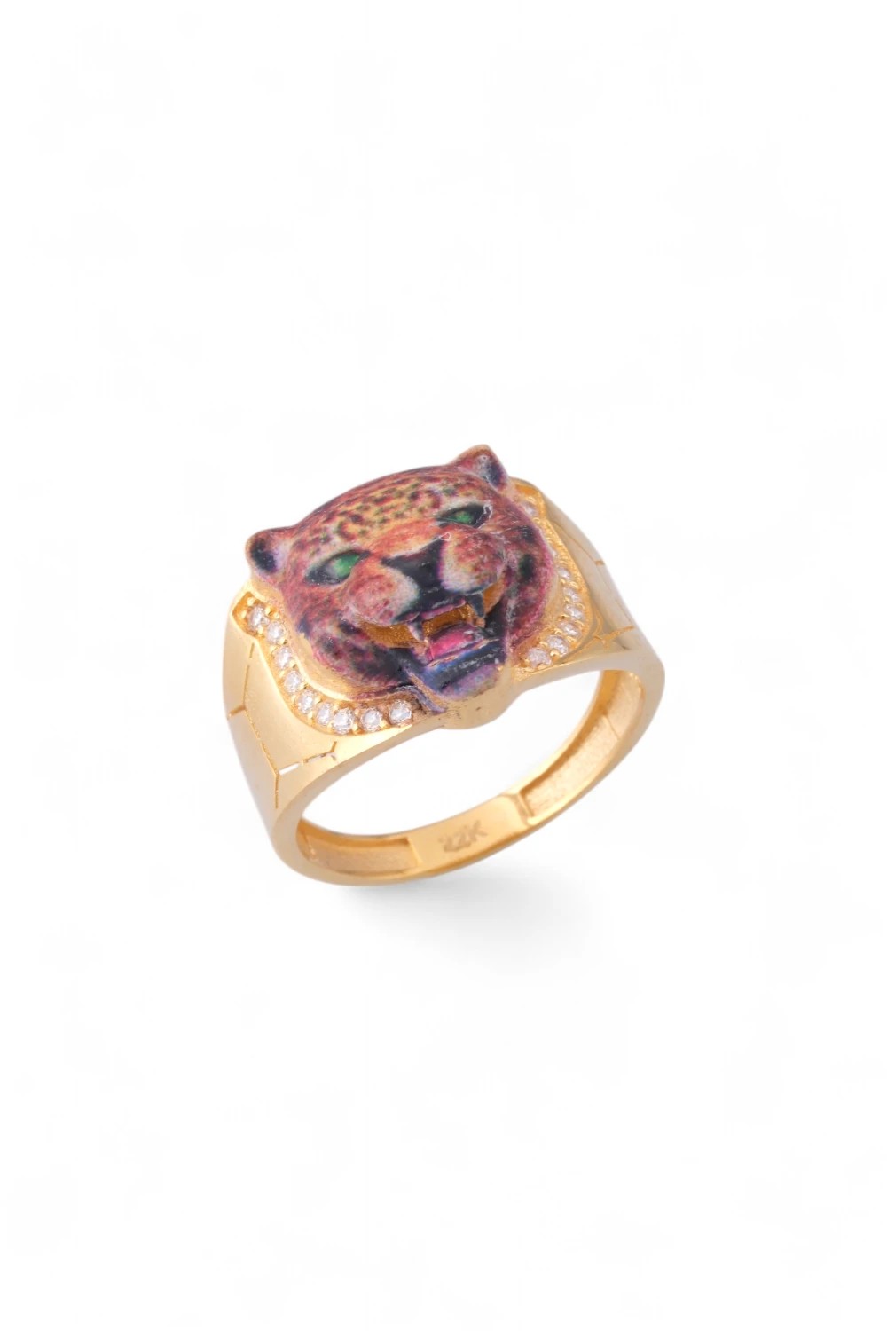 Parmaklarınızdaki Vahşi Güç: İkonik Leopar Figürlü 22 Ayar Altın Yüzük 4,76 GR Ürün Kodu: YZ08438