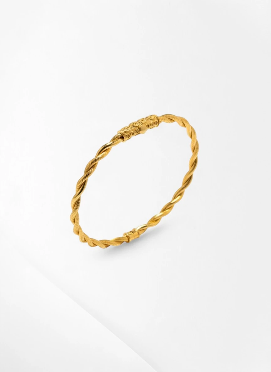 Zamansız Zarafet: 22 Ayar Altın Burgu (Halat) Kelepçe Bilezik 9,94 gr Ürün Kodu: KLP2584