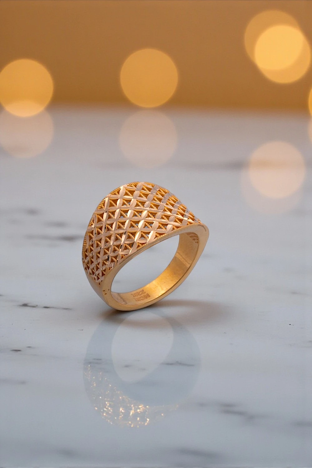 22 Ayar Altın Gösterişli File Yüzük: 6.63 Gram Ağırlığında Yatırımlık Zanaat 6,63GR Ürün Kodu: YZ08609