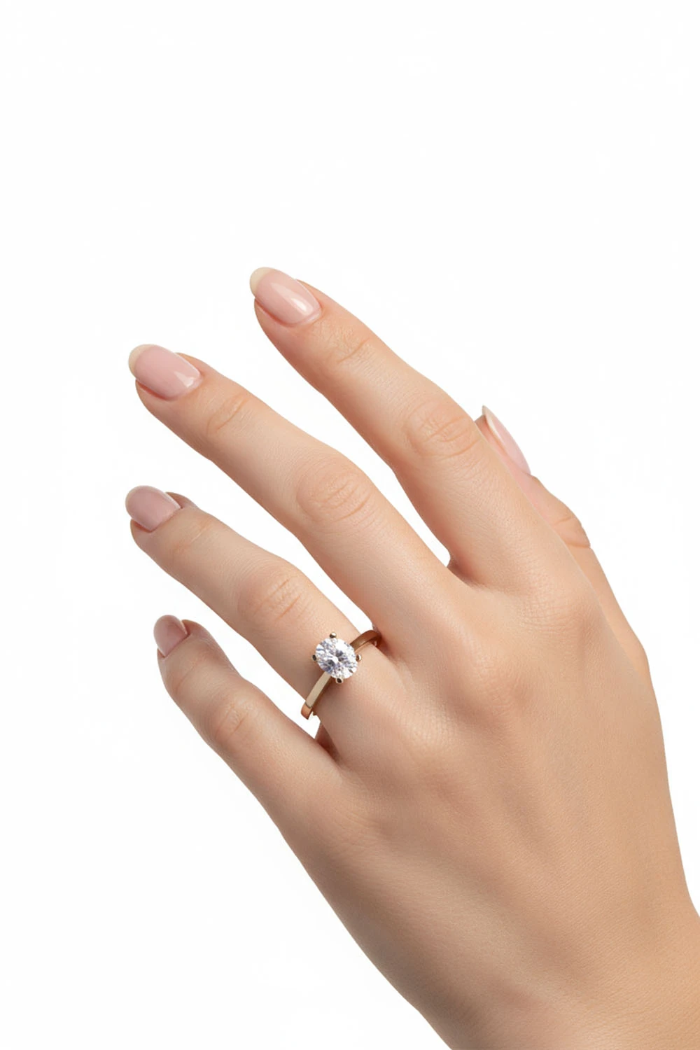 Aşkın Saf Işıltısı: 14 Ayar Altın Klasik Zirkon Tektaş Yüzük 2,28 GR Ürün Kodu: YZ08382