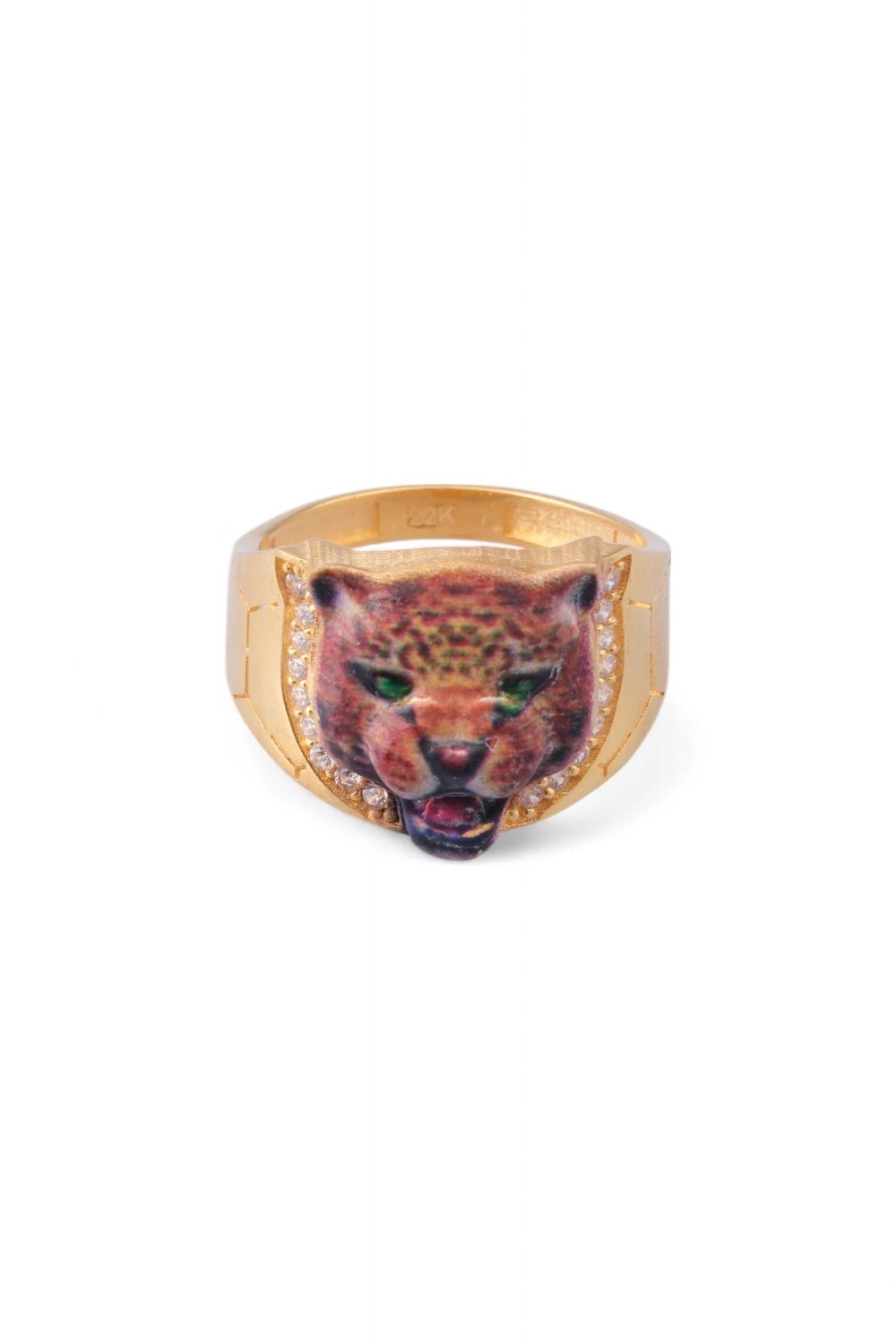 Parmaklarınızdaki Vahşi Güç: İkonik Leopar Figürlü 22 Ayar Altın Yüzük 4,76 GR Ürün Kodu: YZ08438