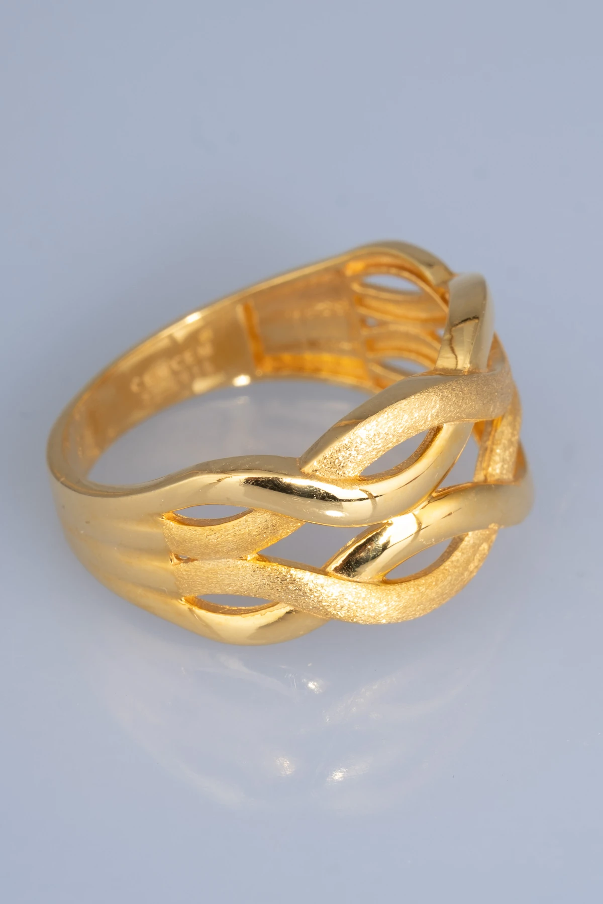 22 Ayar Altın Örgü Motifli Zarif Yüzük 5,61 GR Ürün Kodu: YZ07577