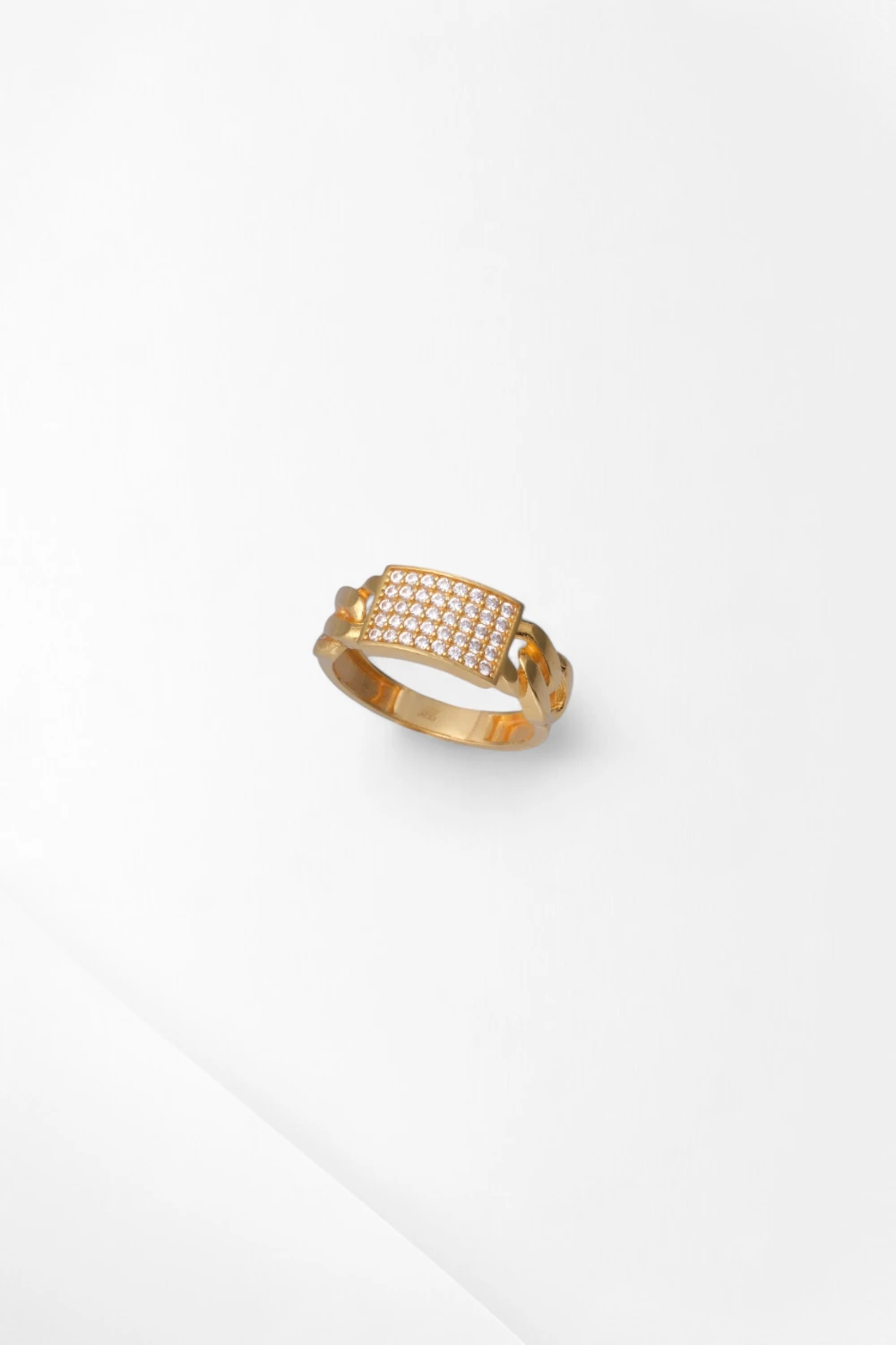 Buzlu Işıltı: 22 Ayar Taşlı Gurmet Zincir Yüzük 5,13 GR Ürün Kodu: YZ06819