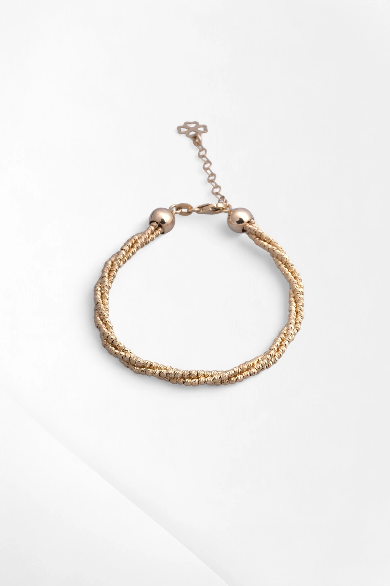 Işıltılı Burgu Tasarım: 14 Ayar Altın Çift Sıralı Dorika Bileklik 17-20CM Ayarlı 9,76 GR Ürün Kodu: KNY6196