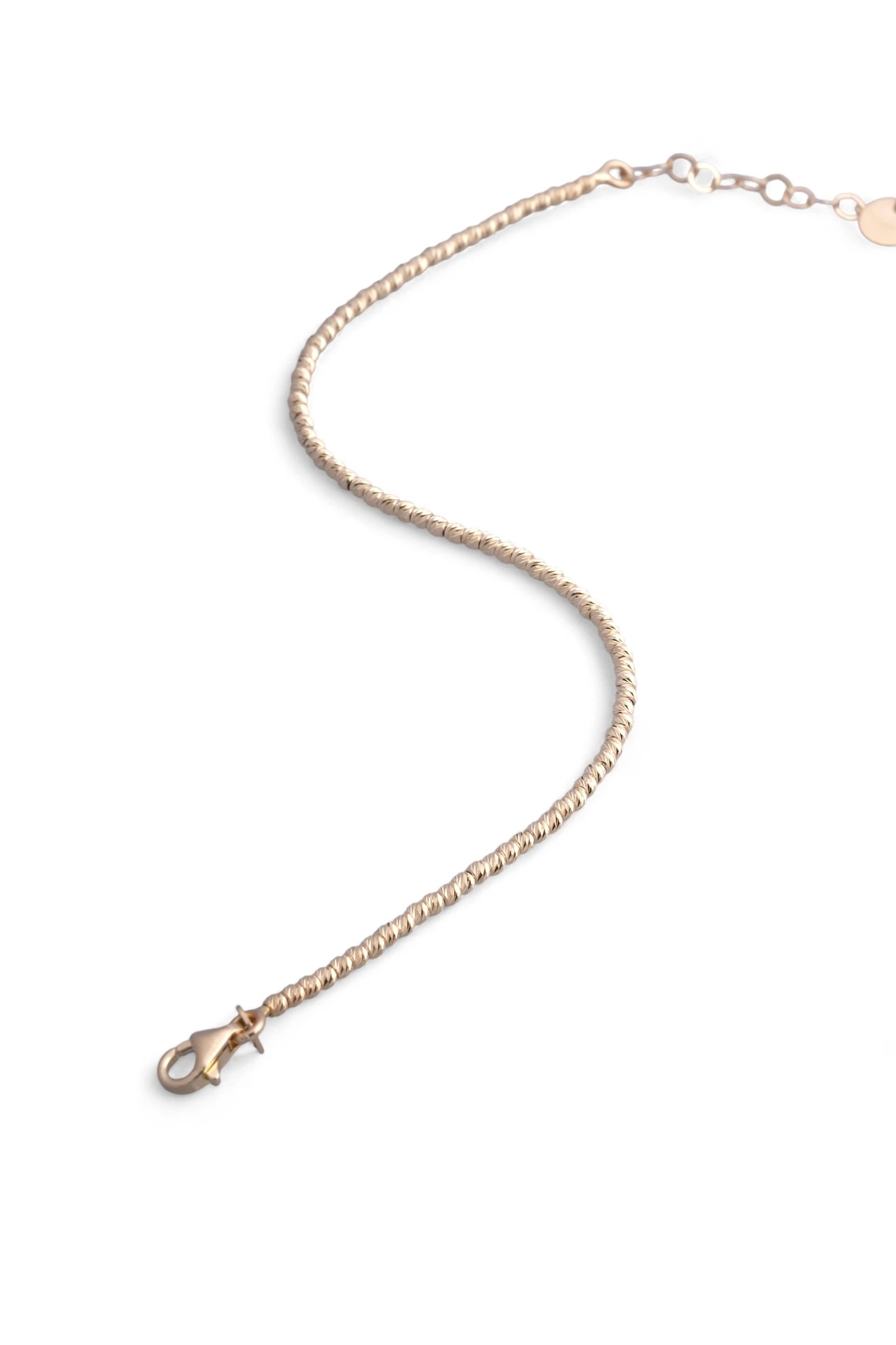 Zamansız Işıltı: 14 Ayar Altın Dorika Toplu (Top Top) Bileklik 17-20CM Ayarlı 3,77 GR Ürün Kodu: KNY6199