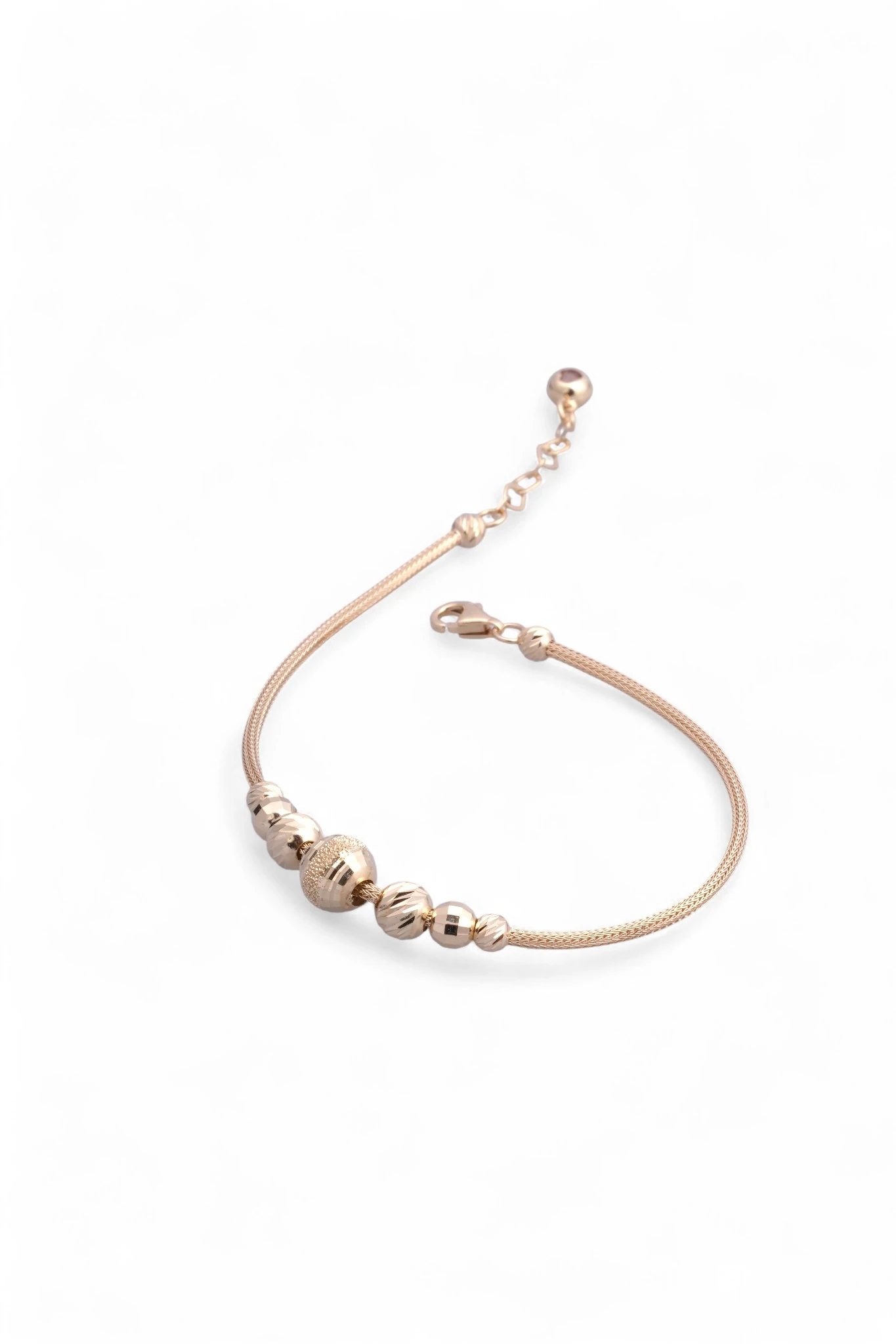 Dokuların Uyumu: 14 Ayar Sarı Altın Toplu Pandora Bileklik 19-21 CM Ayarlı 4,50 GR Ürün Kodu: KNY6205