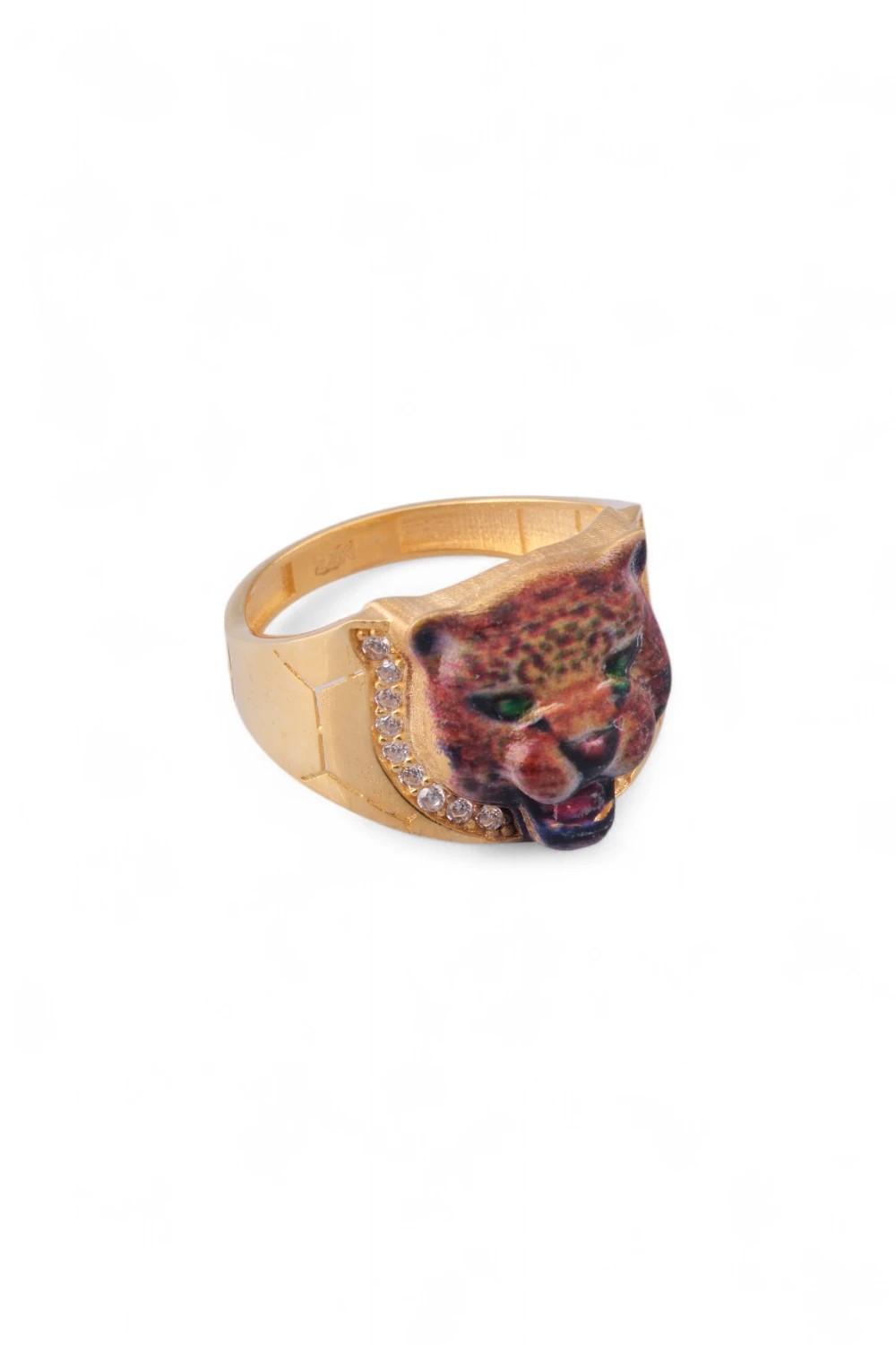 Parmaklarınızdaki Vahşi Güç: İkonik Leopar Figürlü 22 Ayar Altın Yüzük 4,76 GR Ürün Kodu: YZ08438
