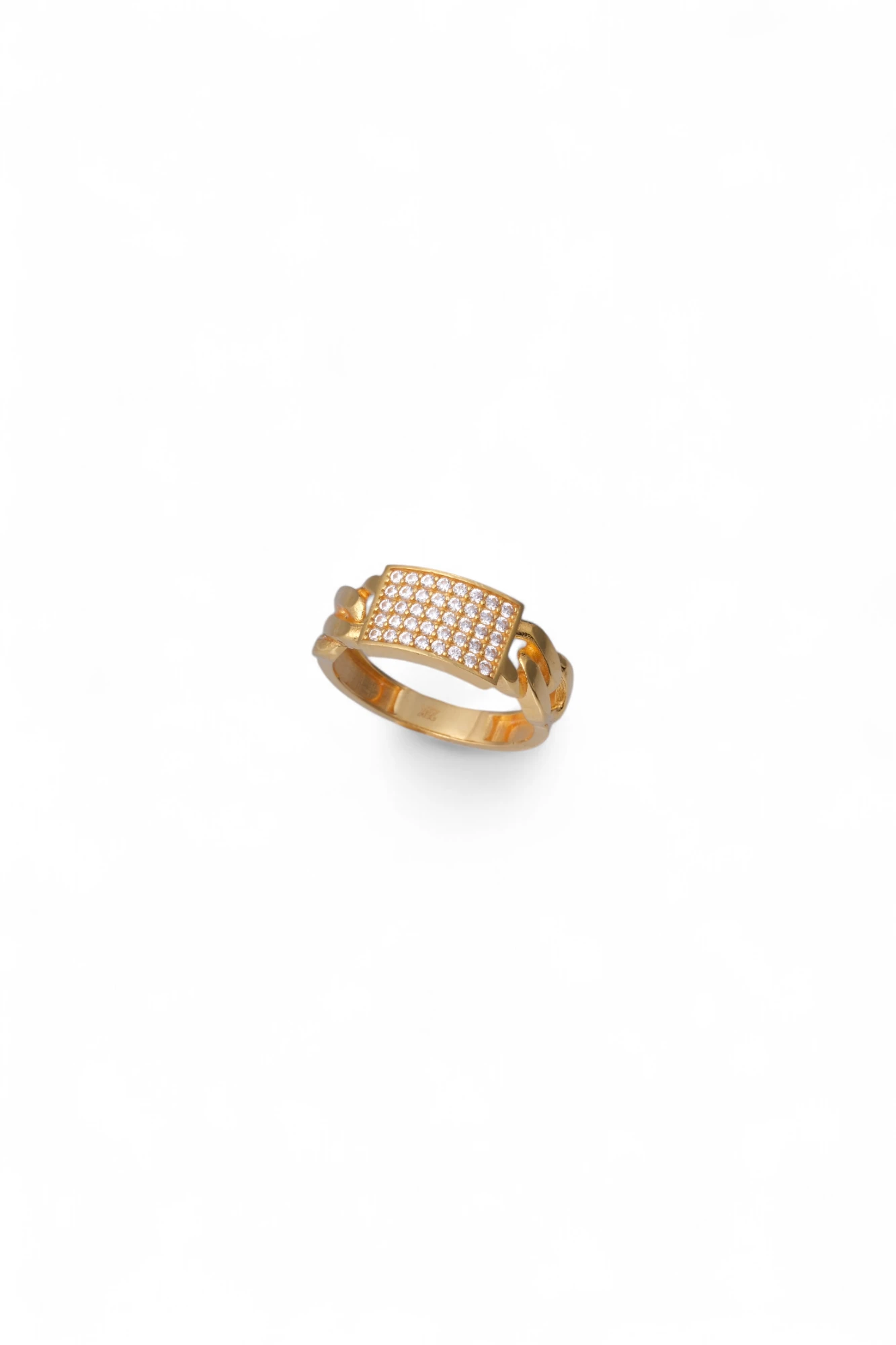 Buzlu Işıltı: 22 Ayar Taşlı Gurmet Zincir Yüzük 5,13 GR Ürün Kodu: YZ06819