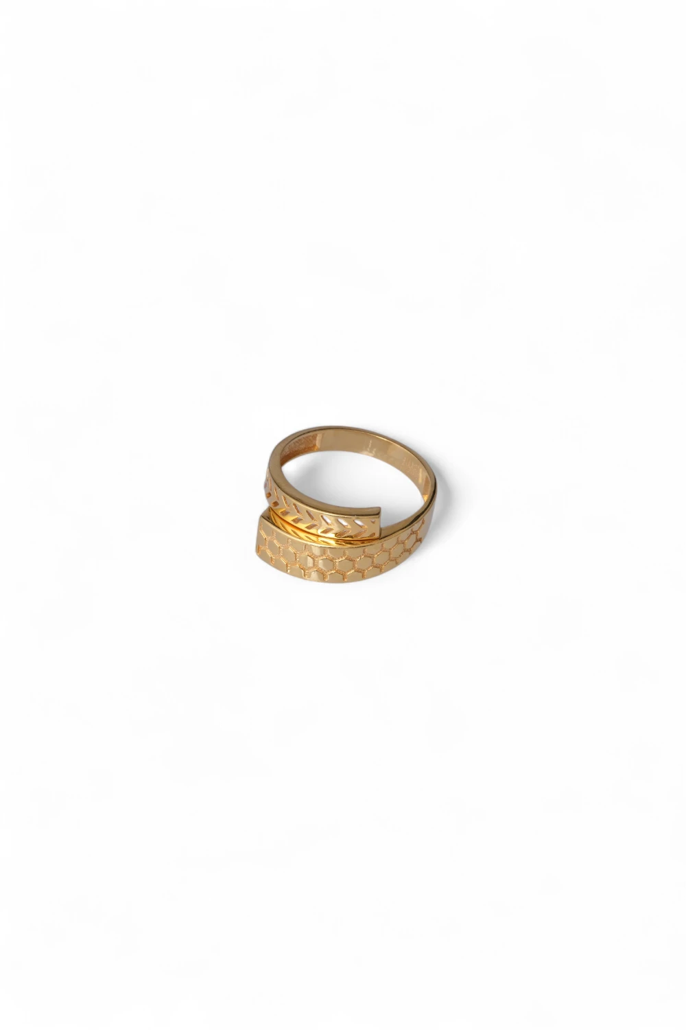 22 Ayar Altın Petek ve Dal Motifli Modern Yüzük 4,33 GR Ürün Kodu: YZ07585