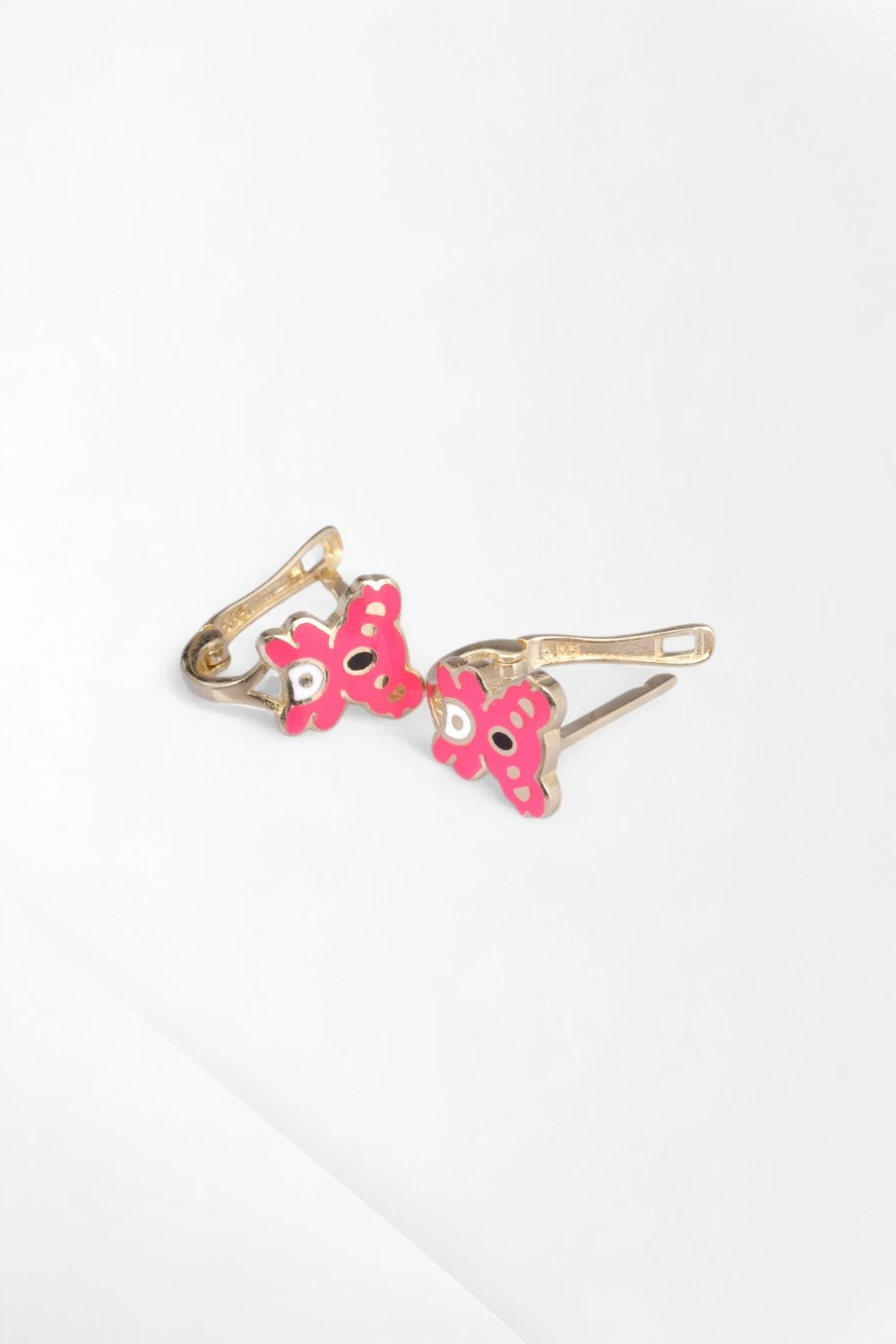 Minik Kulaklarda Sevimli Bir Masal: 14 Ayar Altın Pembe Koala Çocuk Küpesi 1,42 GR Ürün Kodu: KP07509
