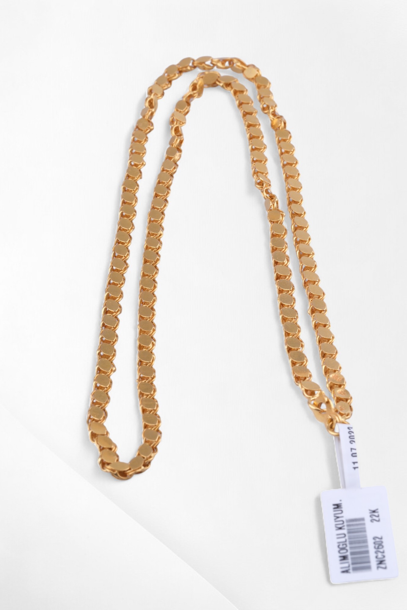 Klasik Pullu Model 22 Ayar Altın Zincir Kolye (60cm) - Alimoğlu Kuyumculuk 15,56 GR Ürün Kodu: ZNC2602