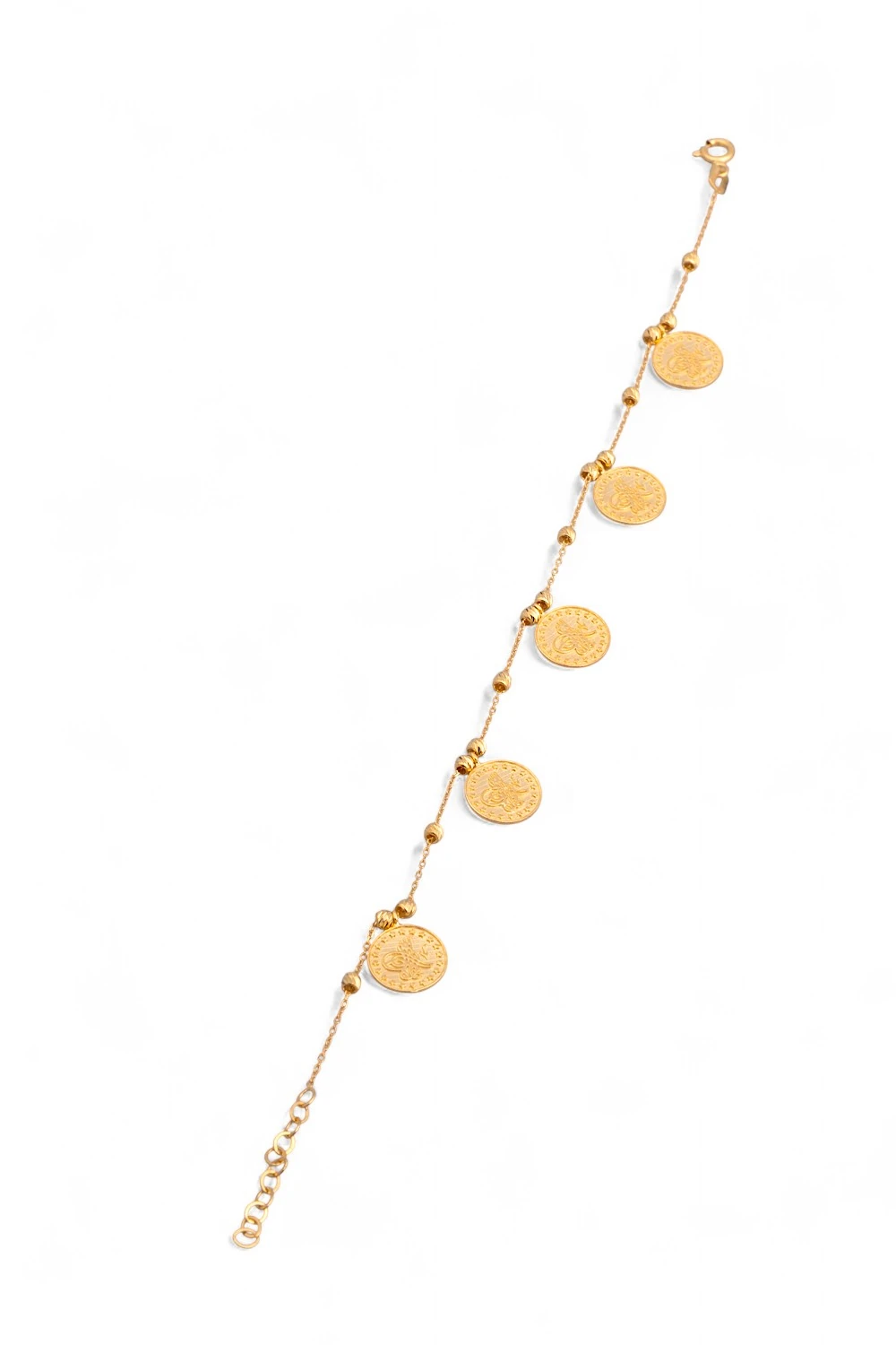 14 Ayar Altın Liralı ve Dorika Toplu Bileklik: Geleneksel Zarafet ve Modern Işıltı 3,48 GR Ürün Kodu: KLY5464