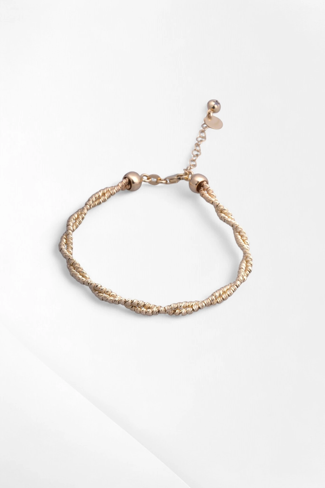 Işıltılı Burgu: 14 Ayar Altın Çift Sıralı Dorika Bileklik 17-20CM Ayarlı 7,15 GR Ürün Kodu: KNY6198