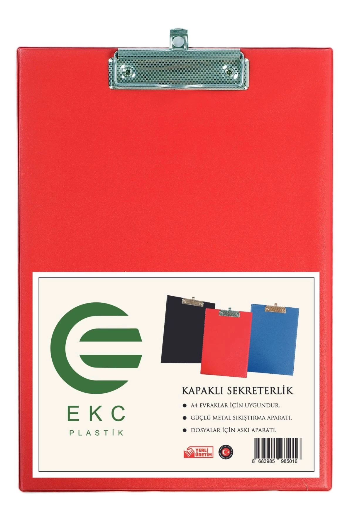 Kırmızı KAPAKSIZ  Sekreterlik-Bloknot Yazı Tablası-Siyah