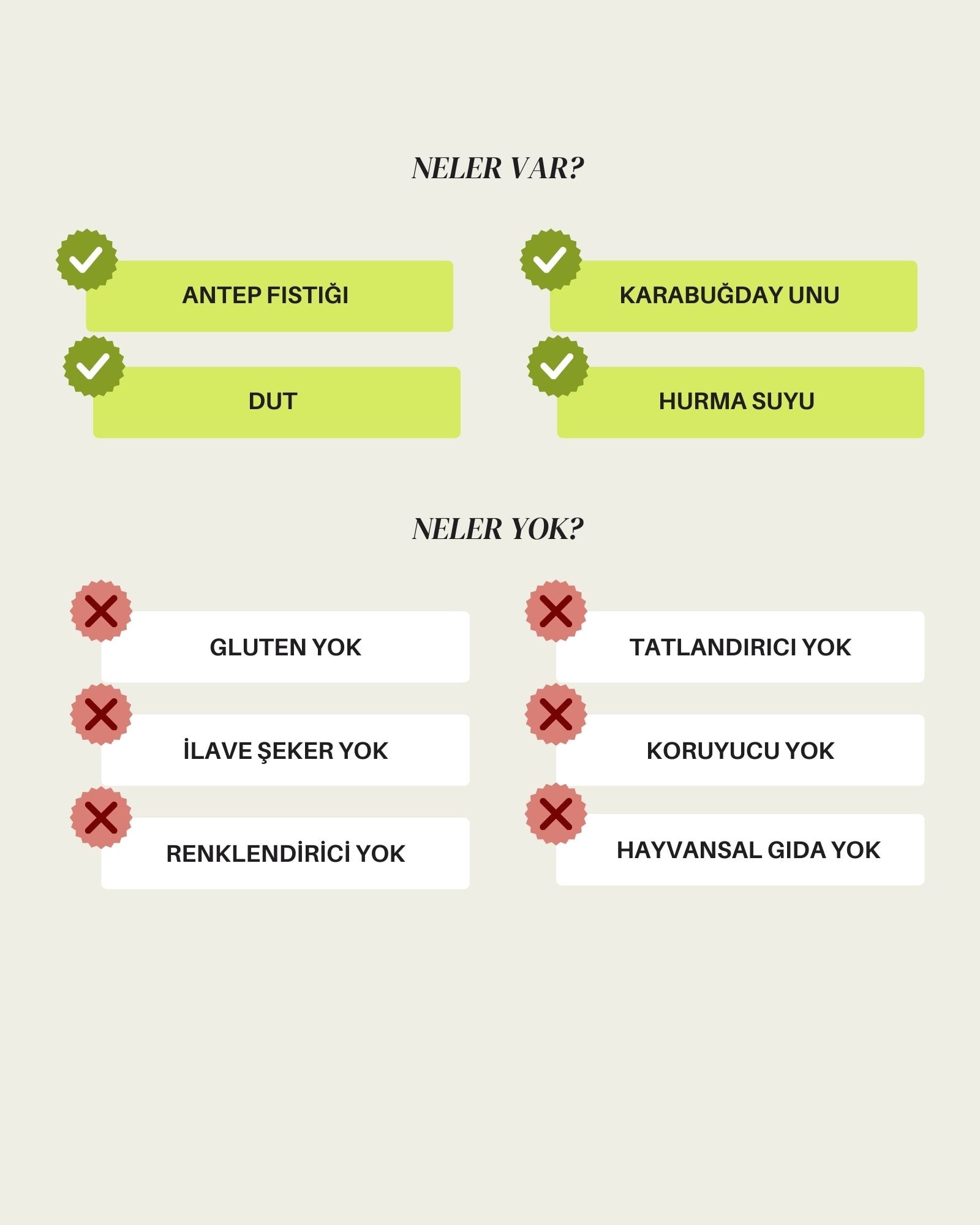 Glutensiz Şeker İlavesiz Sultan Fıstık Dolama 300 gr