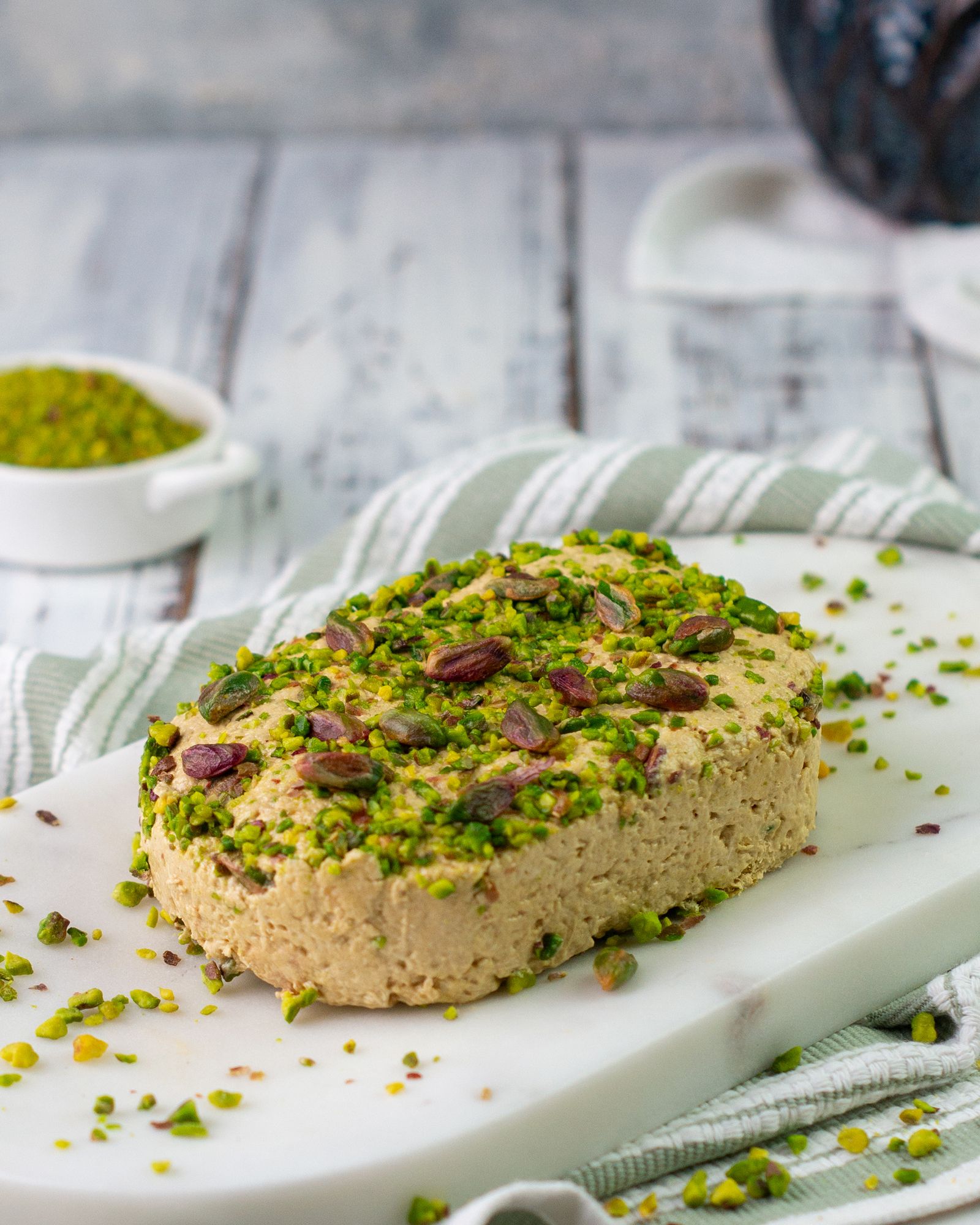 Refined Sugar-Free Tahini Halva with Antep Pistachio 400gr