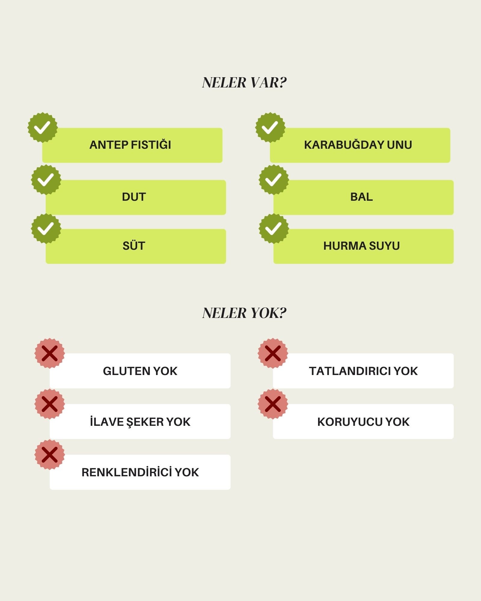 Glutensiz Şeker İlavesiz Sultan Fıstık Dolama 300 gr
